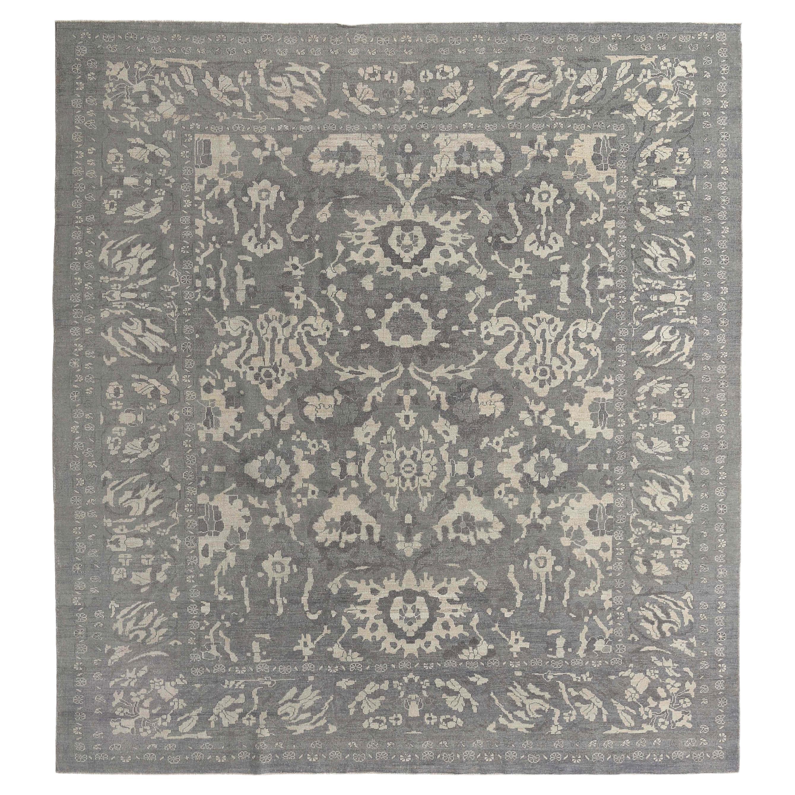 Magnificent Handmade Turkish Sultanabad Rug For Sale