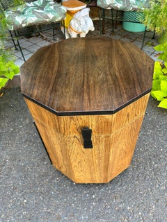 Magnificent Harvey Probber Decagon Bar Cabinet Table Mid-Century