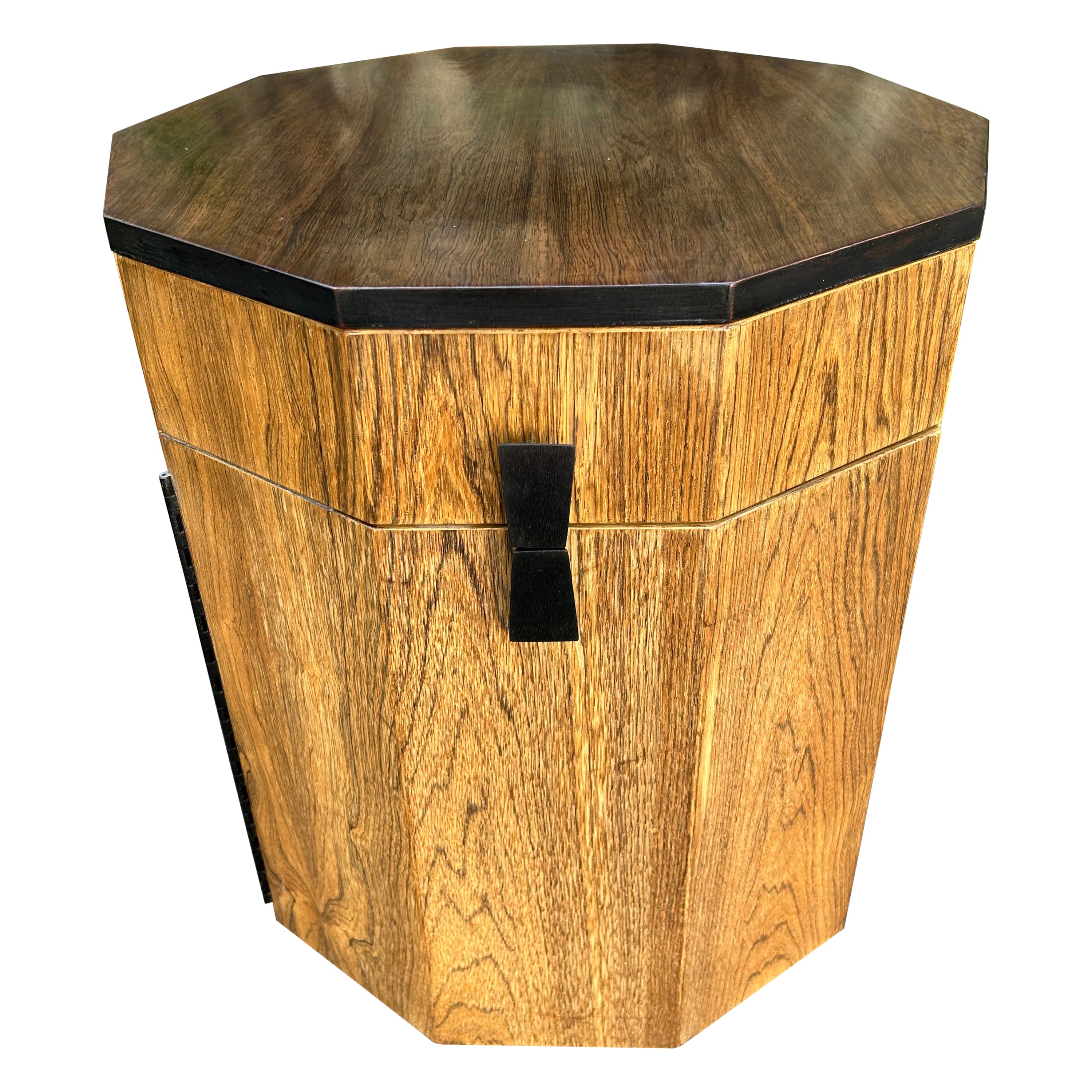 Magnificent Harvey Probber Decagon Bar Cabinet Table Mid-Century