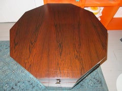 Magnificent Harvey Probber Rosewood Decagon Bar Table Mid-Century Modern