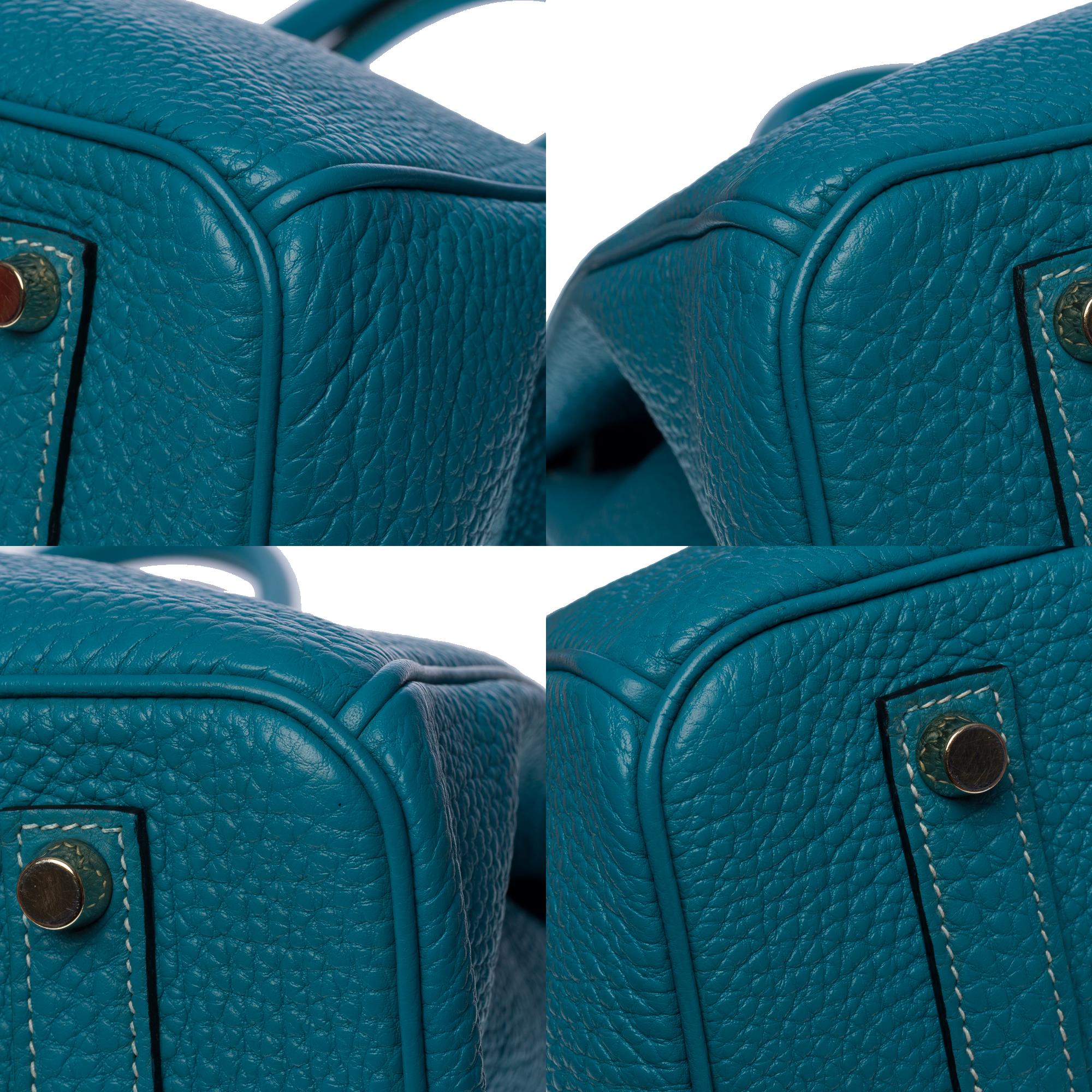 Magnificent Hermès Birkin 35 handbag in Bleu Saint-Cyr Togo leather, GHW 5
