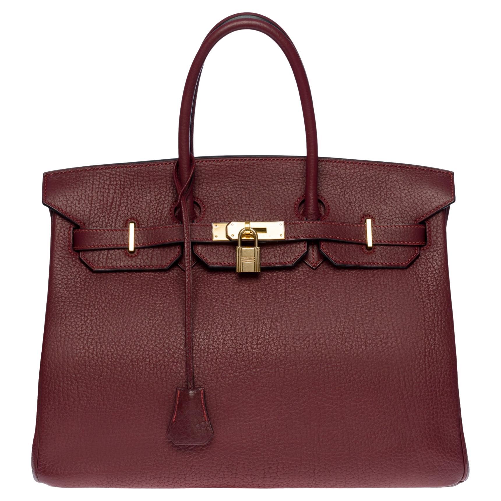 Hermes burgundy discount