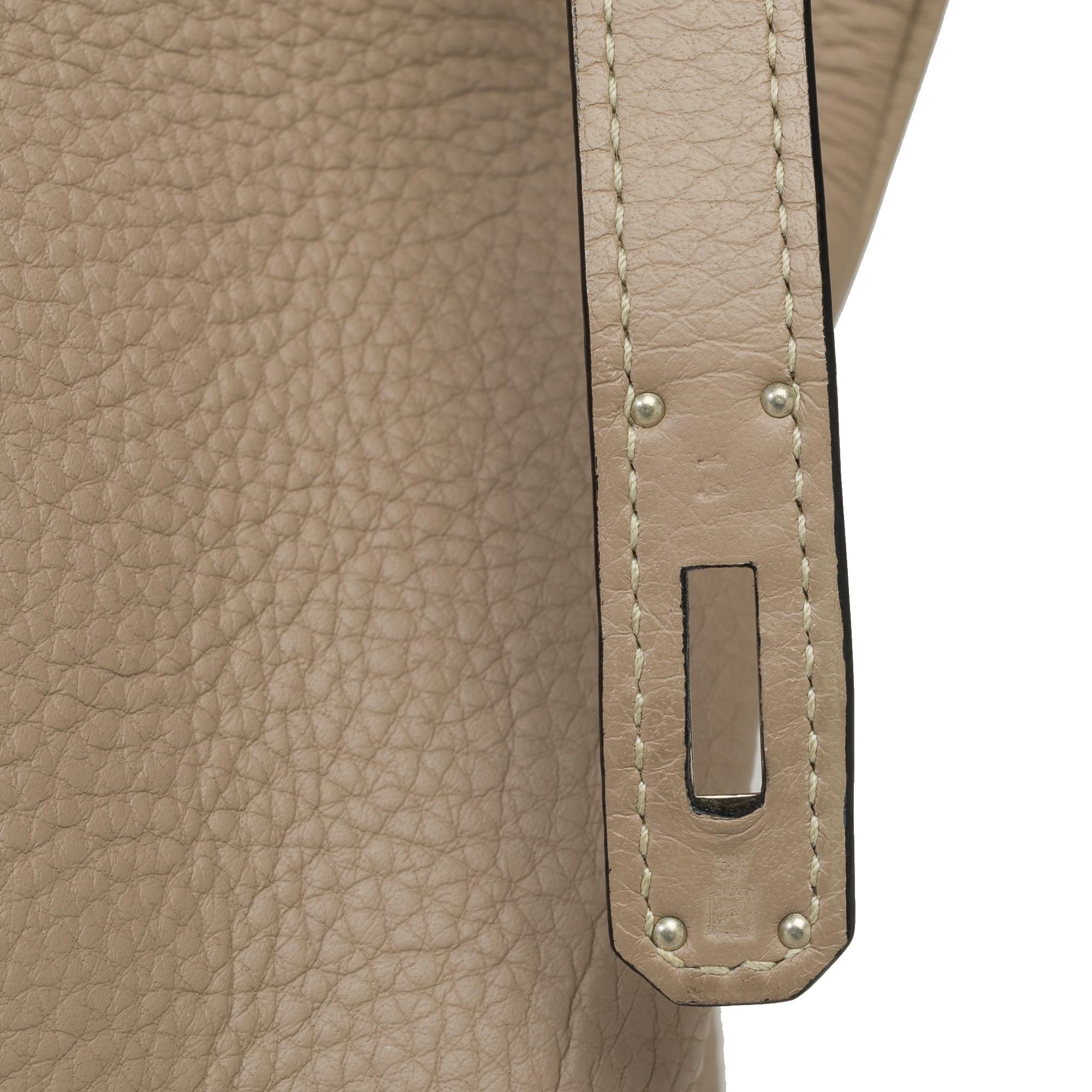 Magnificent Hermès Birkin 40 in Tourterelle Taurillon Clemence leather, PHW 5