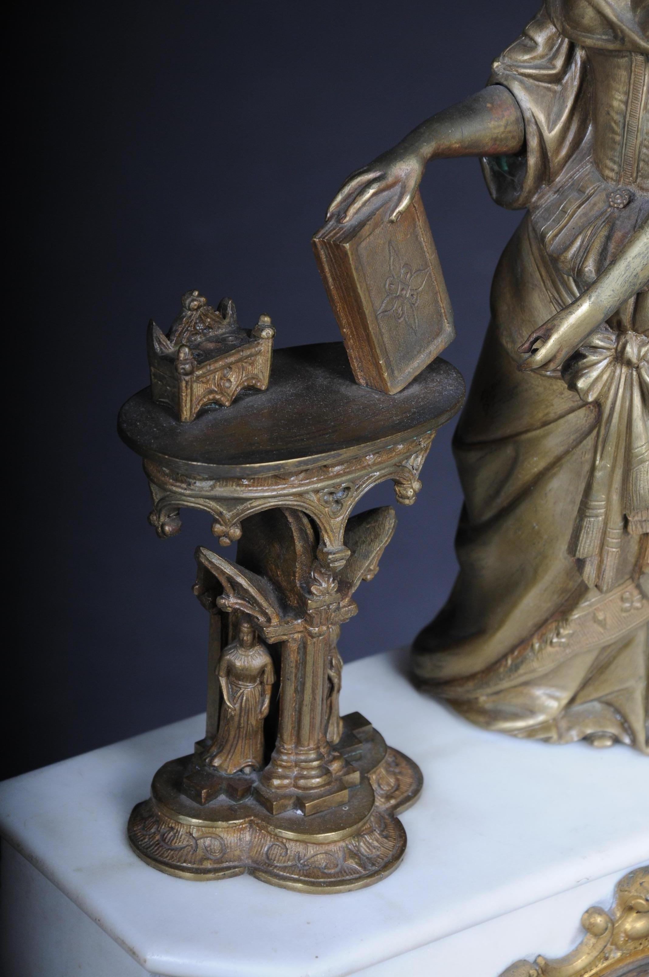 Magnificent Historicism Clock or Mantel Clock from circa 1890 5
