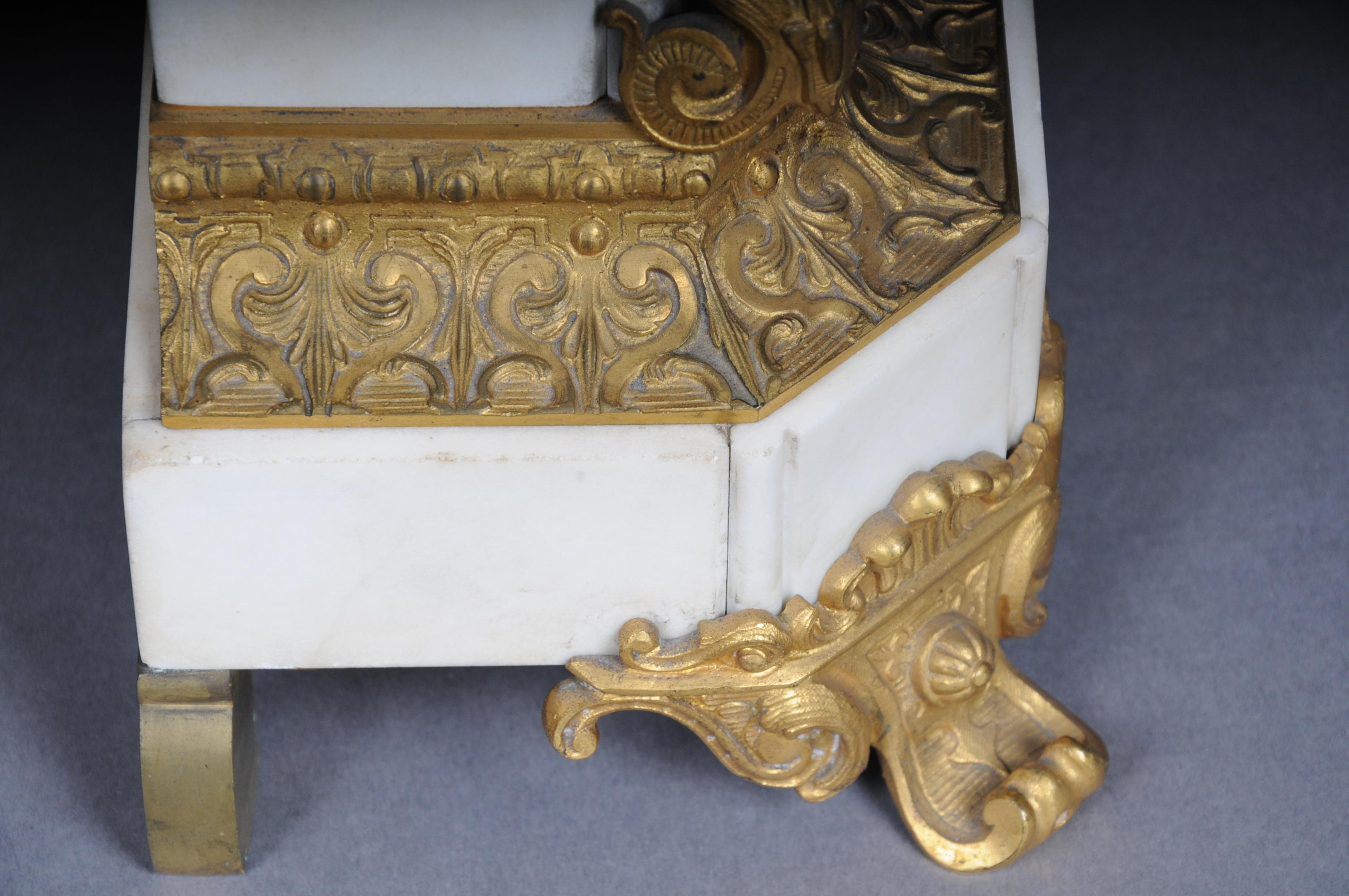 Magnificent Historicism Clock or Mantel Clock from circa 1890 7