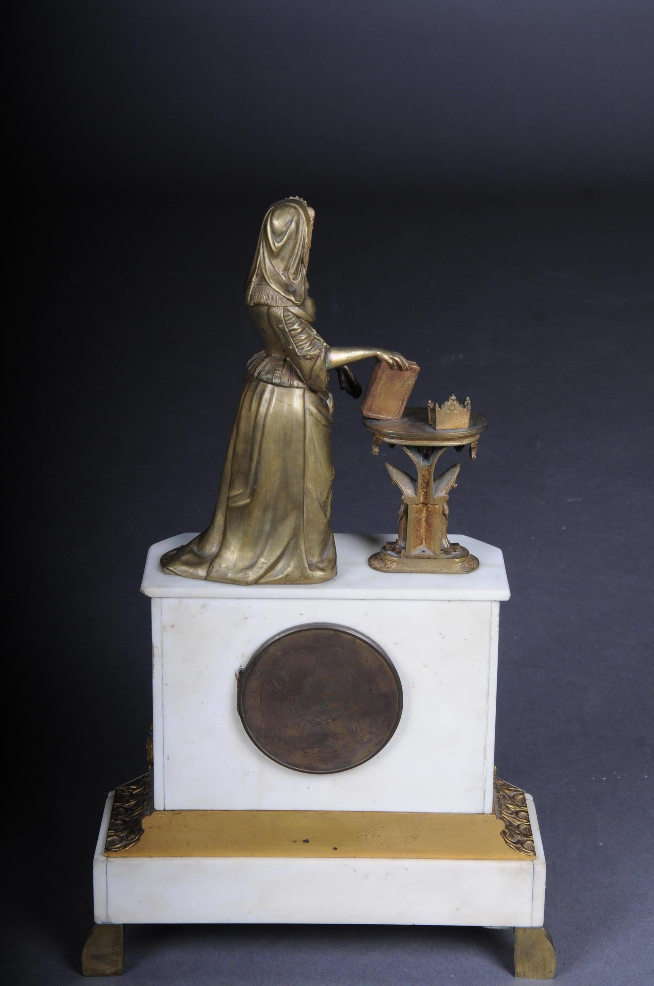 Magnificent Historicism Clock or Mantel Clock from circa 1890 12