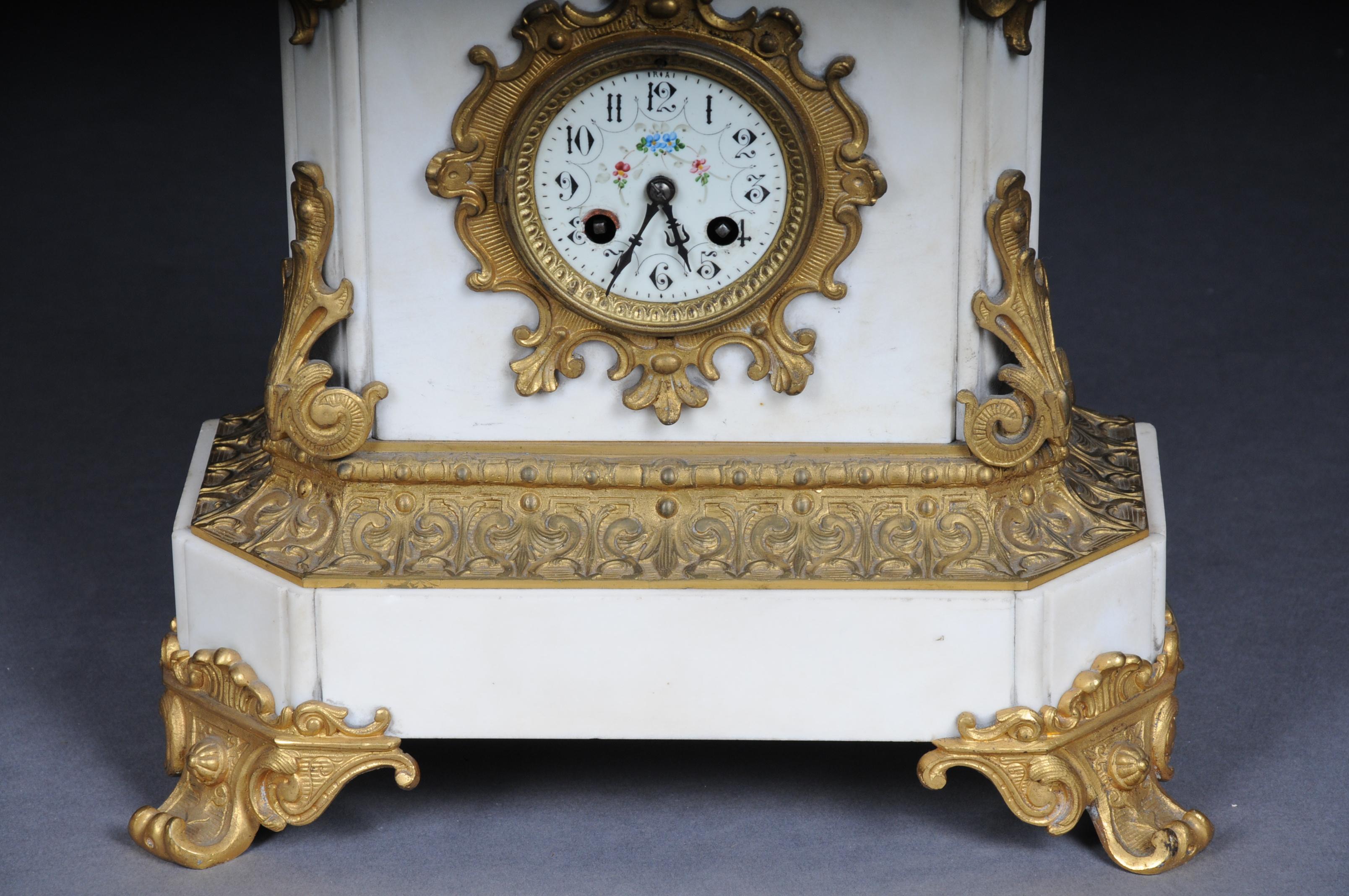 Gilt Magnificent Historicism Clock or Mantel Clock from circa 1890 For Sale