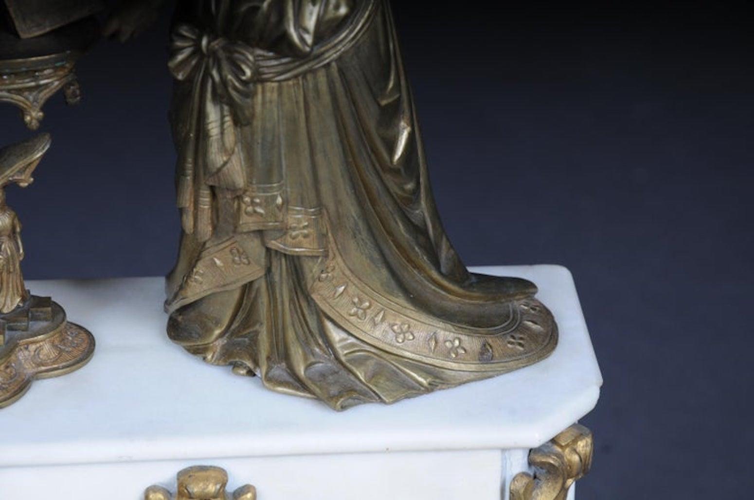 Magnifico orologio storico o orologio da caminetto del 1890 circa in vendita 1