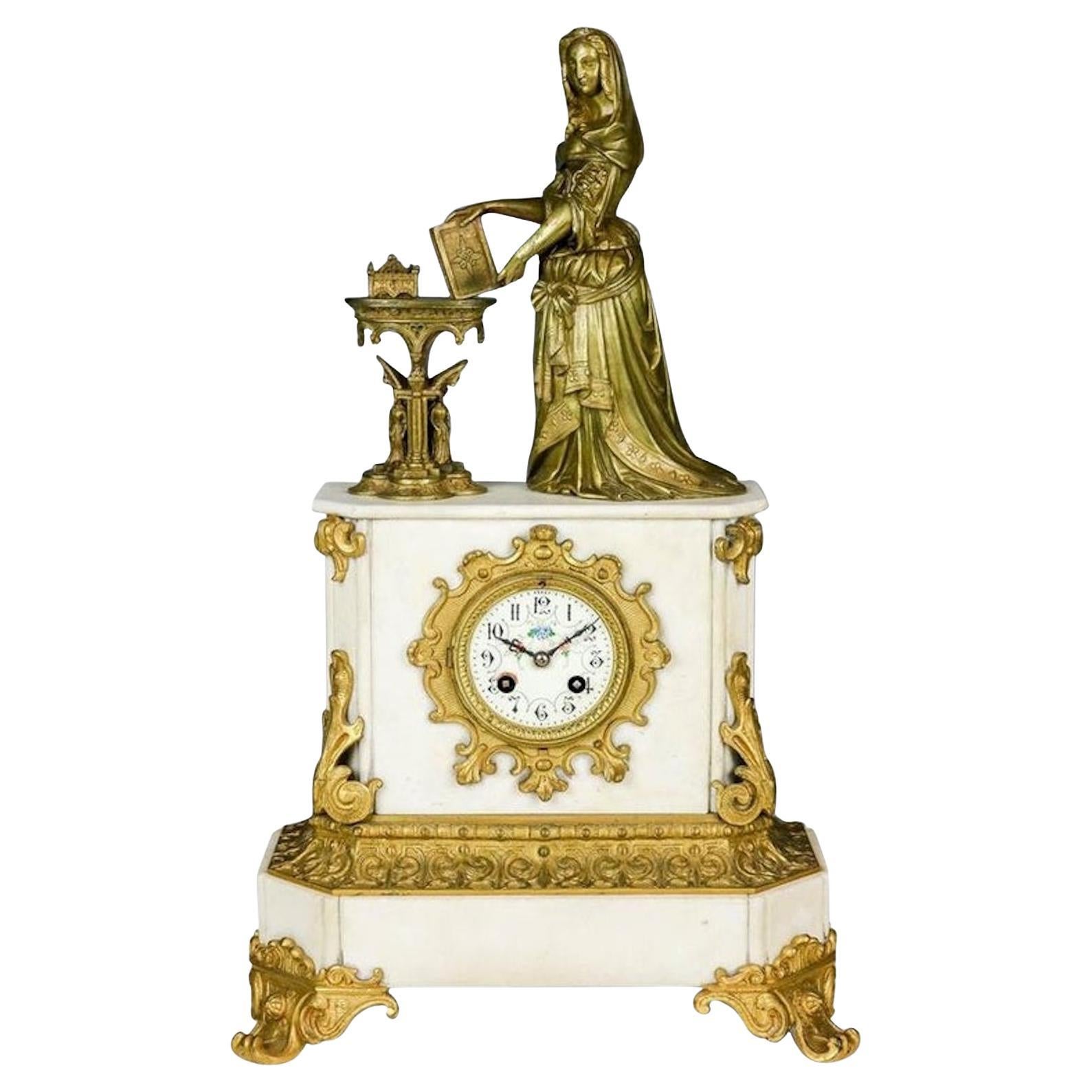 Magnificent Historicism Clock or Mantel Clock from circa 1890