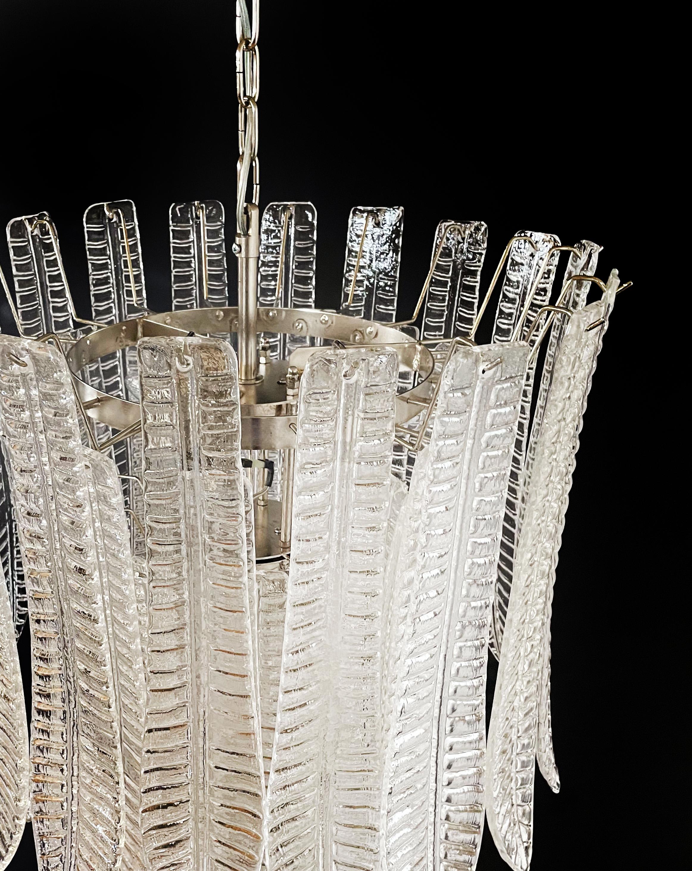 Magnificent Huge Italian Murano Felci Glass chandelier - 52 glasses For Sale 11
