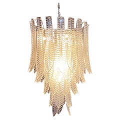 Magnificent Huge Italian Murano Felci Glass chandelier - 52 glasses
