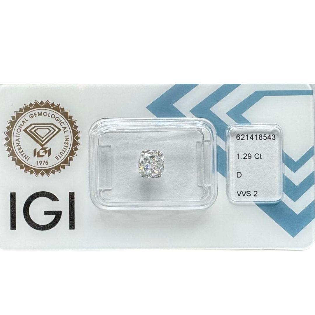 Magnificent Ideal Cut Natural Diamond w/1.29ct 

Step into a world of timeless beauty with our Magnificent Ideal Cut Natural Diamond. With a dazzling weight of 1.29 carats, this diamond is meticulously crafted to perfection. Certified by the