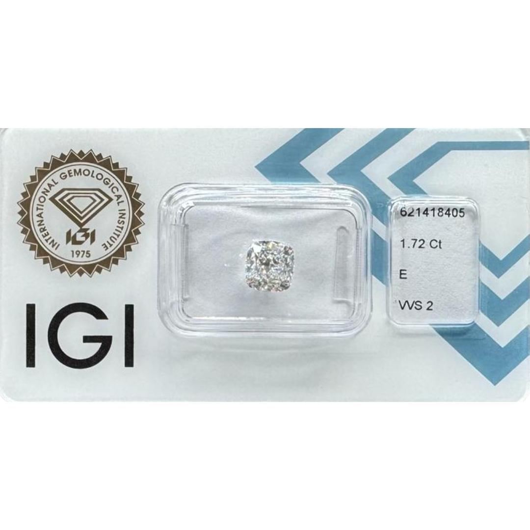Magnificent Ideal Cut Natural Diamond w/1.72ct

This ideal cut diamond comes with a generous weight of 1.72 carats, this diamond is meticulously crafted into a stunning square cushion shape, exuding timeless elegance and sophistication. Certified by