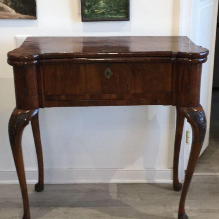 Wood Magnificent Italian Modena Console Table, Card Table, Desk, circa 1750