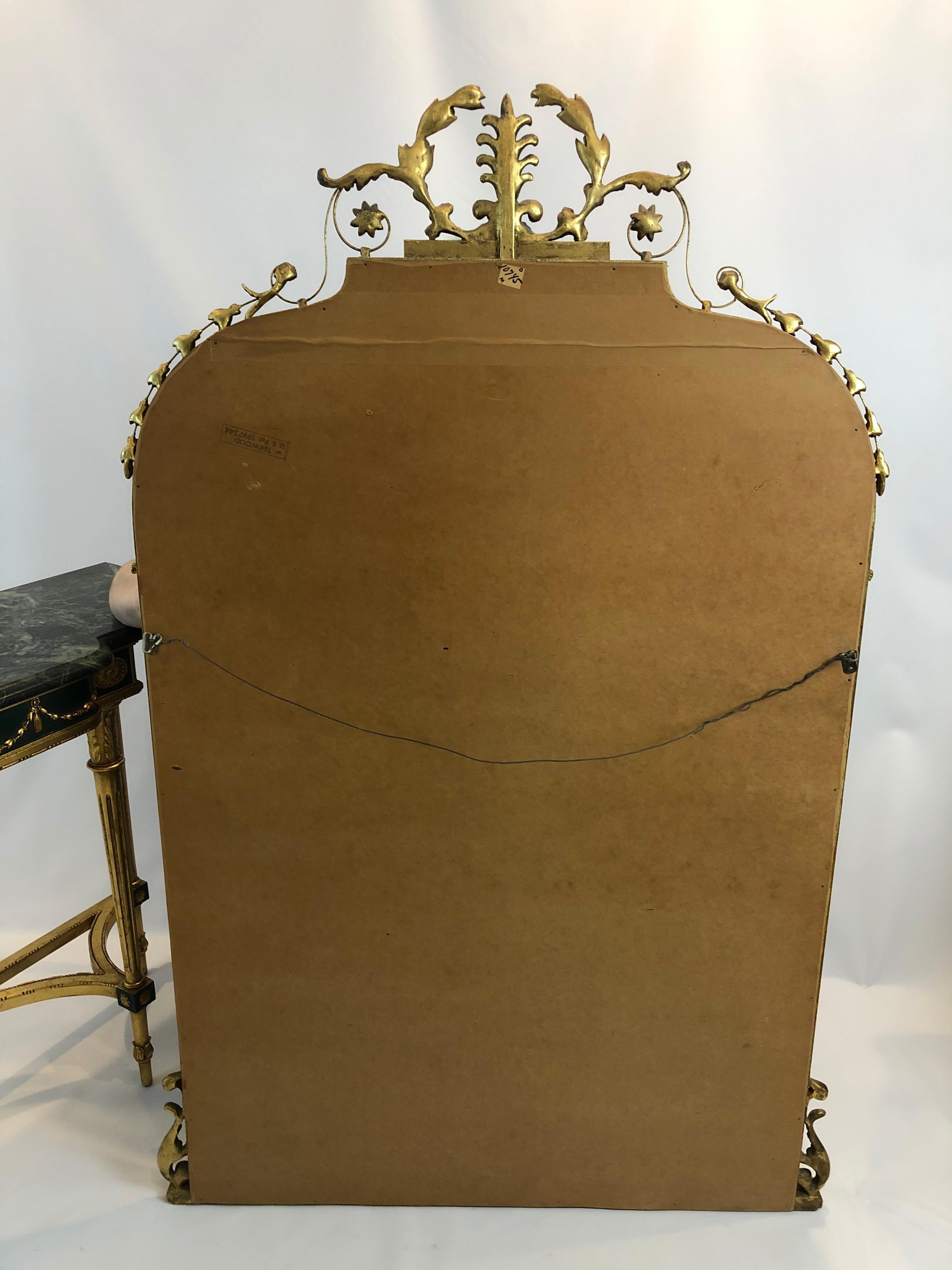 Magnificent Italian Regency Style Mirror with Figural Cameo 4
