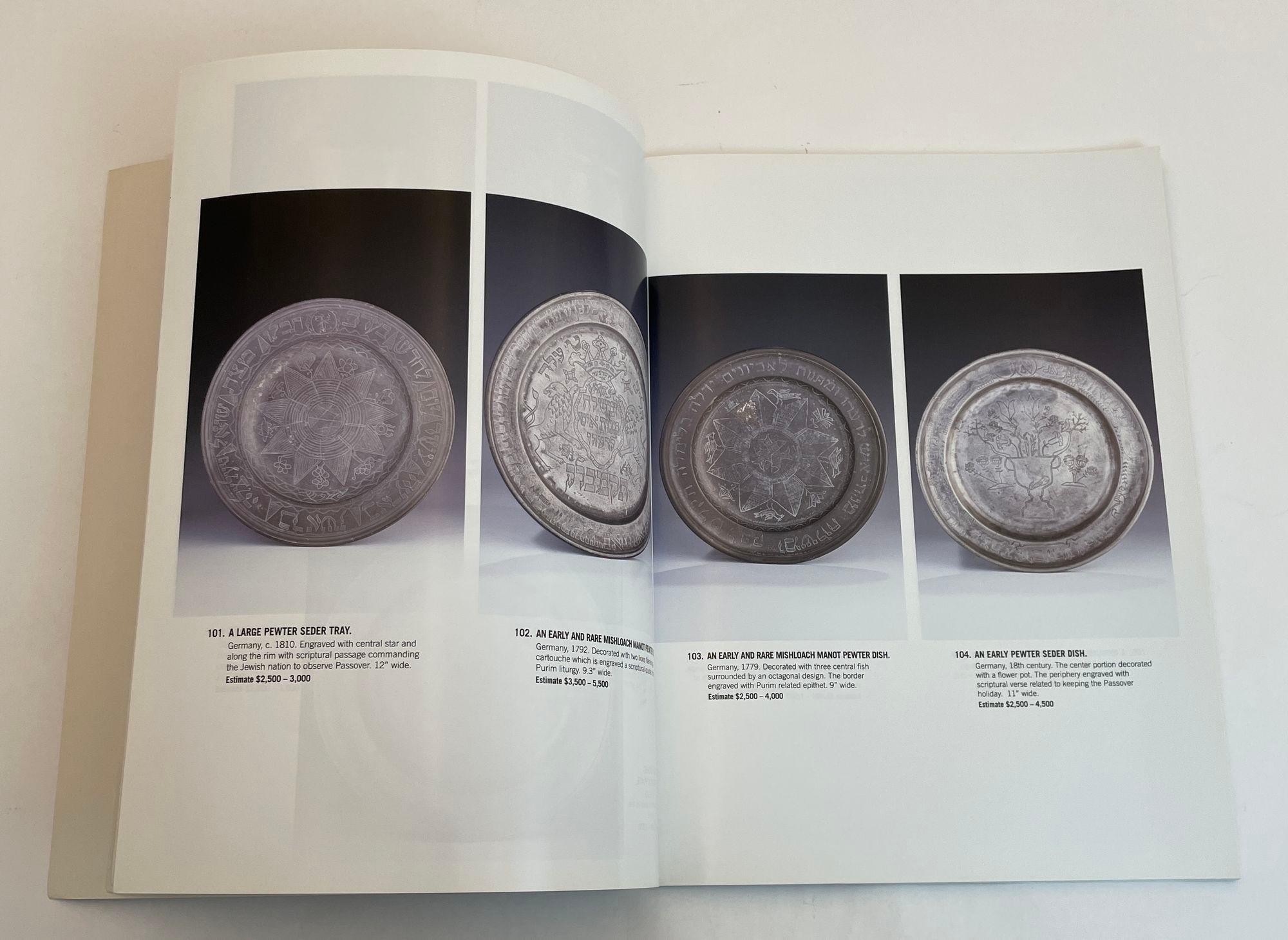 XXIe siècle et contemporain Magnifique catalogue de vente aux enchères de judaïques, Cedarhurst Gallery mai 2016. en vente