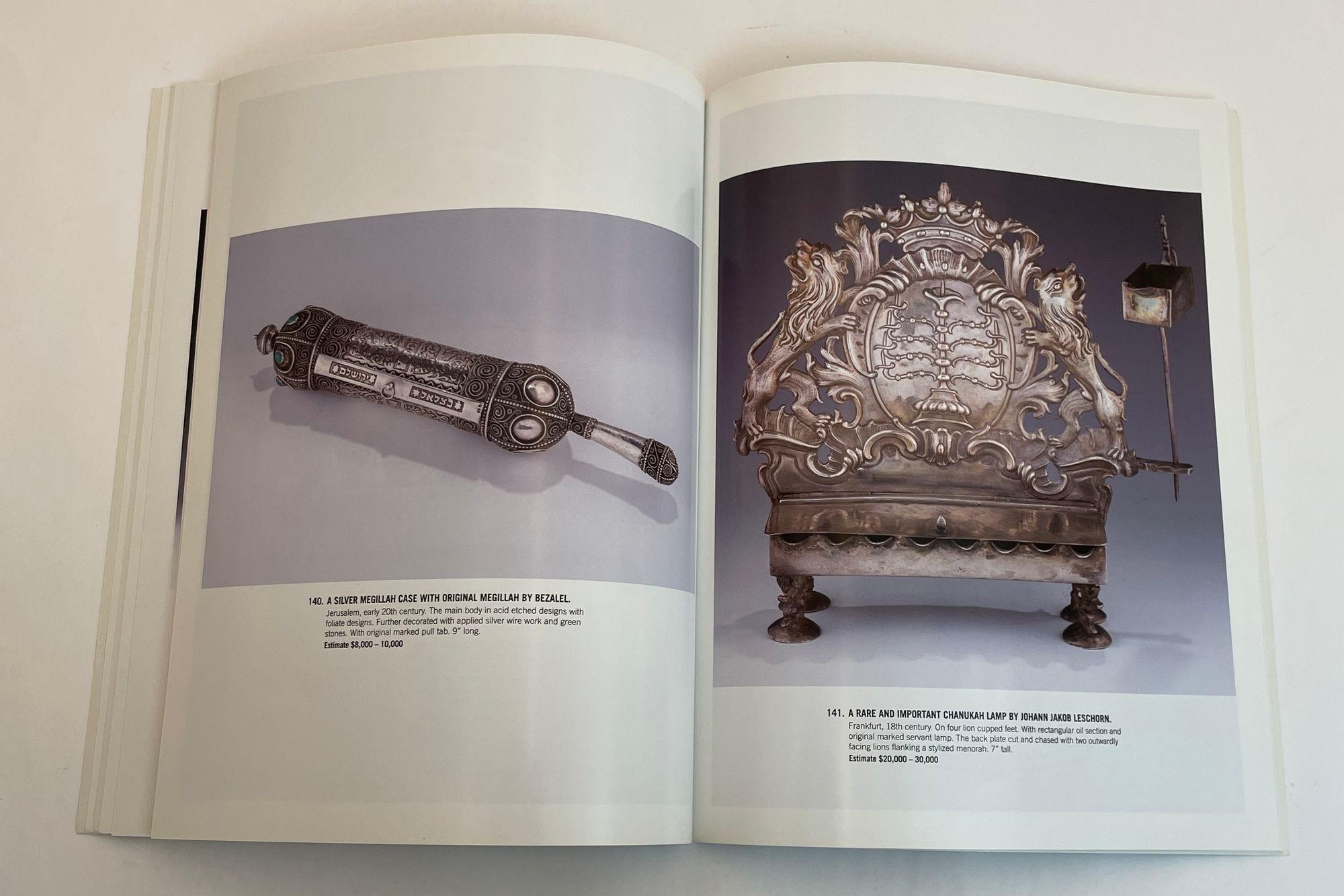 Magnifique catalogue de vente aux enchères de judaïques, Cedarhurst Gallery mai 2016. en vente 1