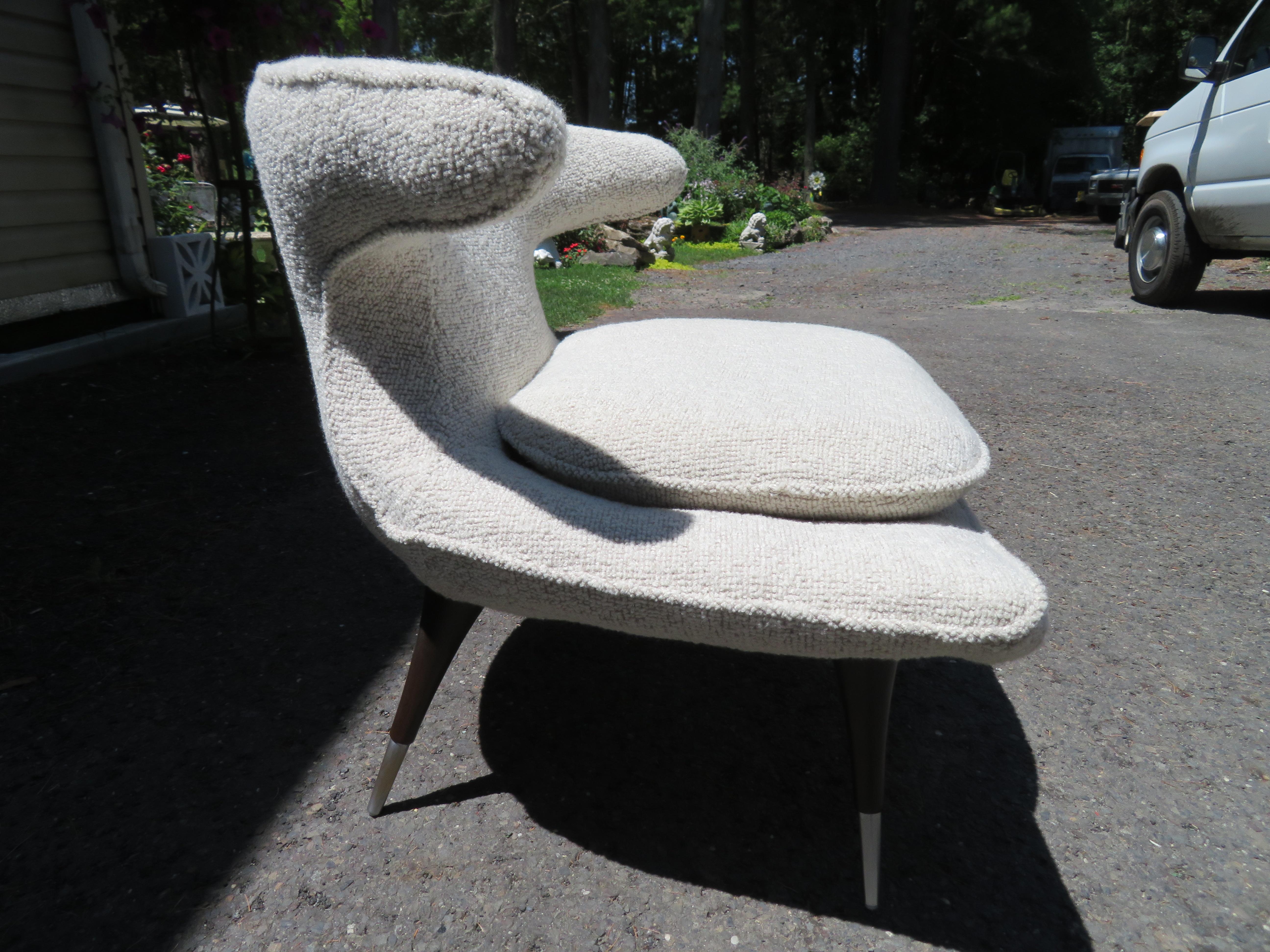 Prchtiges Paar Karpen Horn Chair aus Kalifornien, Mid-Century Modern (Stahl) im Angebot