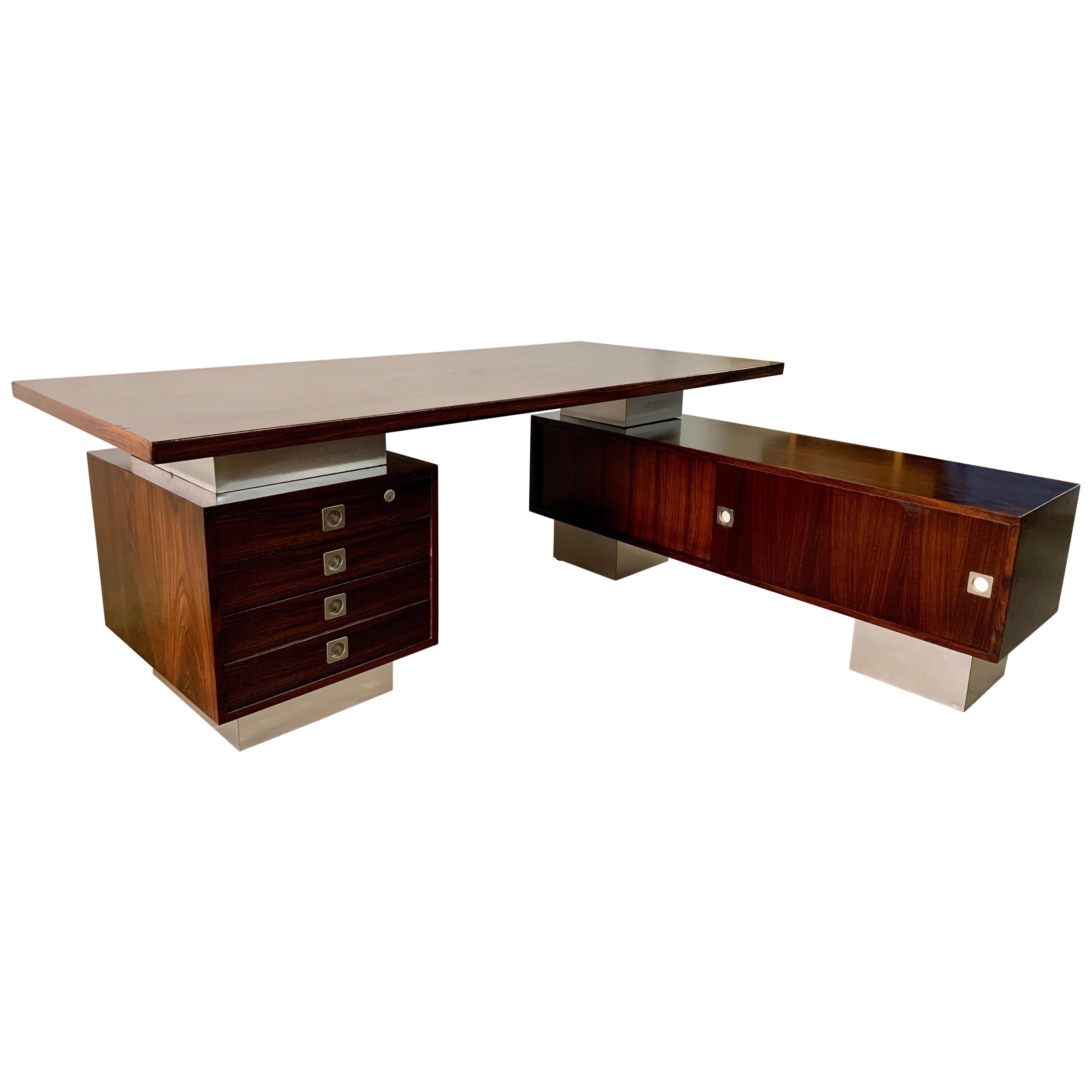 Magnificent "L" Shape Scandinavian Executive Desk For Sale