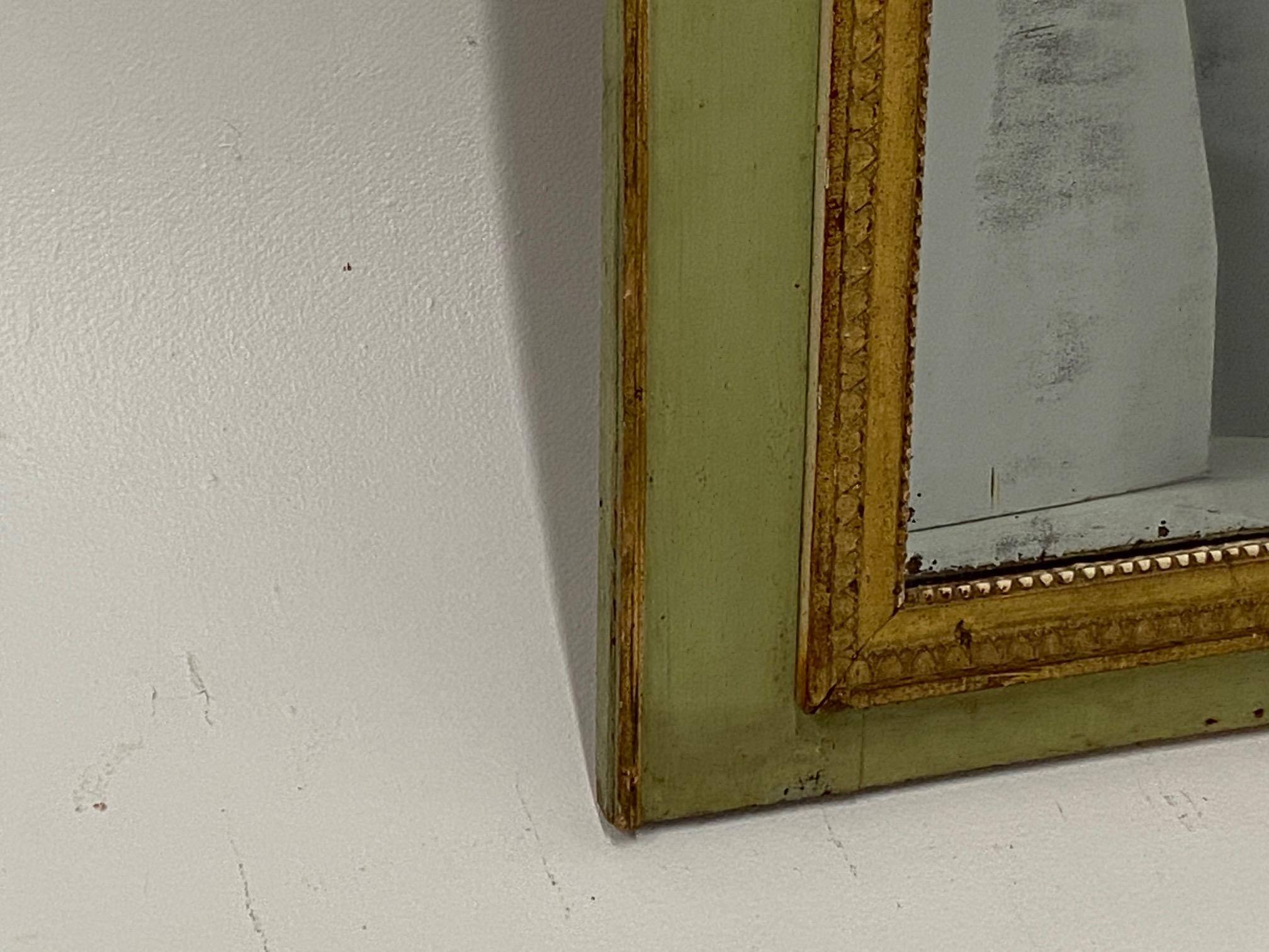 Prächtiger großer antiker Trumeau-Spiegel aus vergoldetem Holz im Louis-XVI-Stil im Zustand „Gut“ im Angebot in Hopewell, NJ