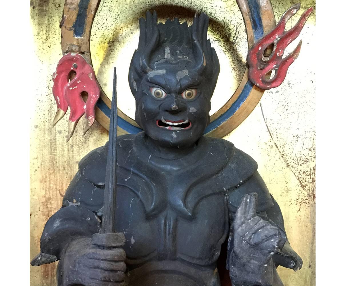 Gilt Magnificent Large Antique Japanese Zushi Shrine