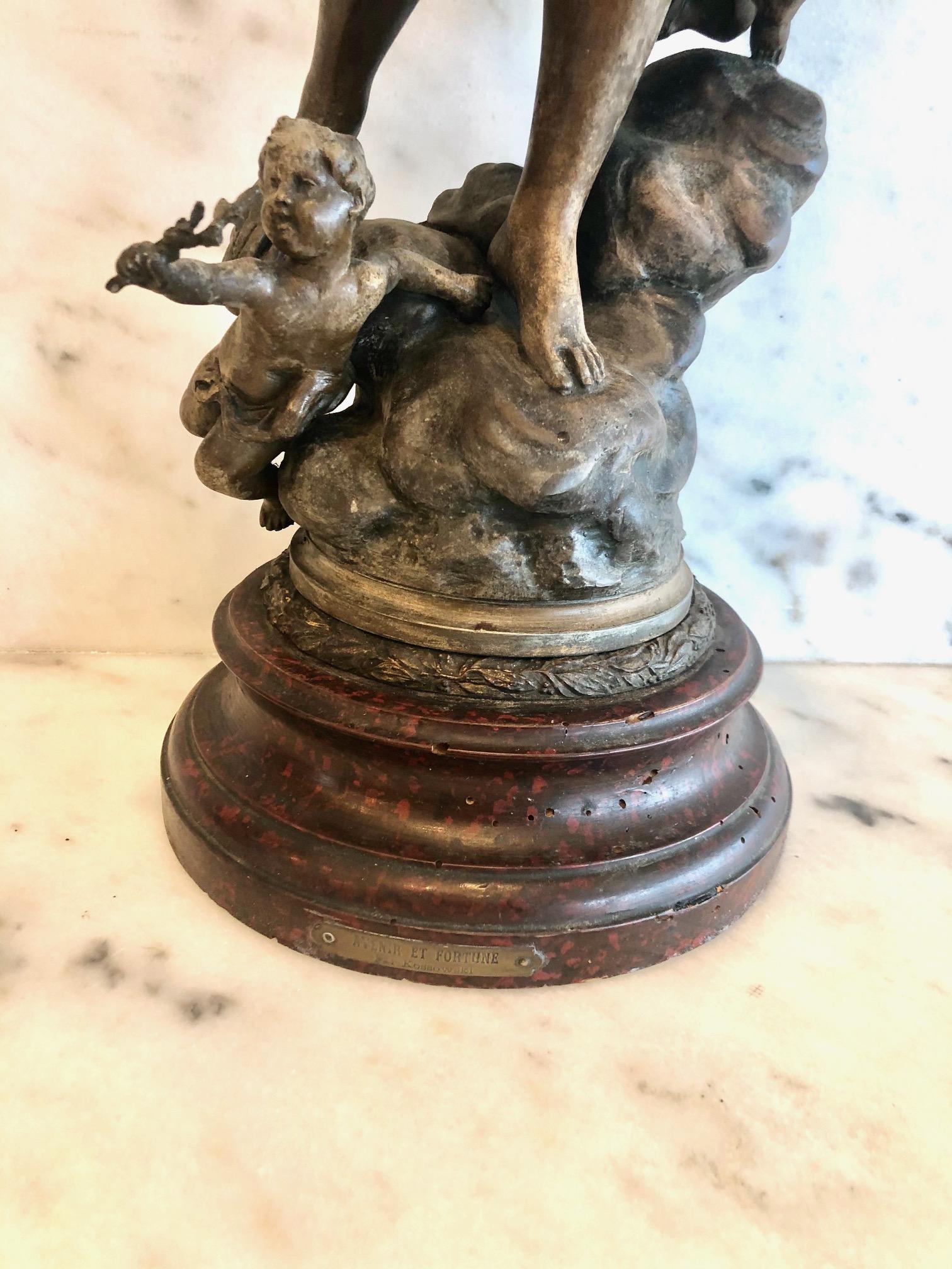 Magnificent Large French 19th Century Bronze Sculpture For Sale 7