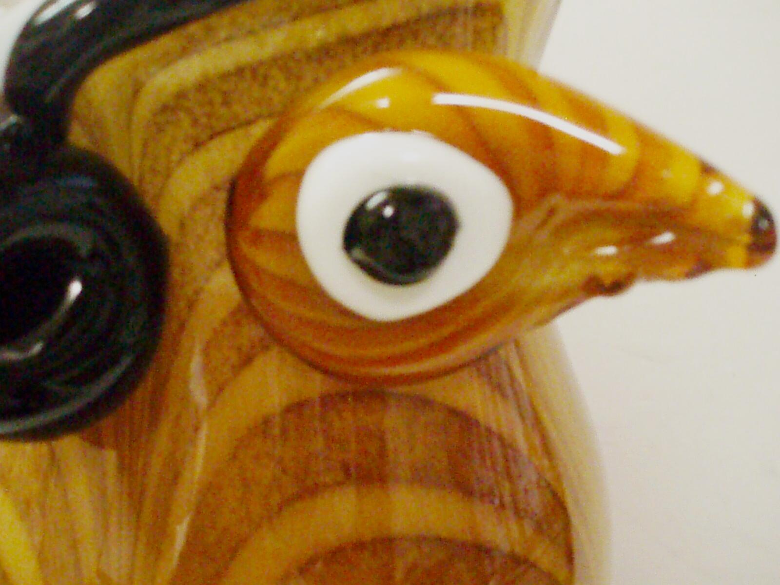 owl vase glass