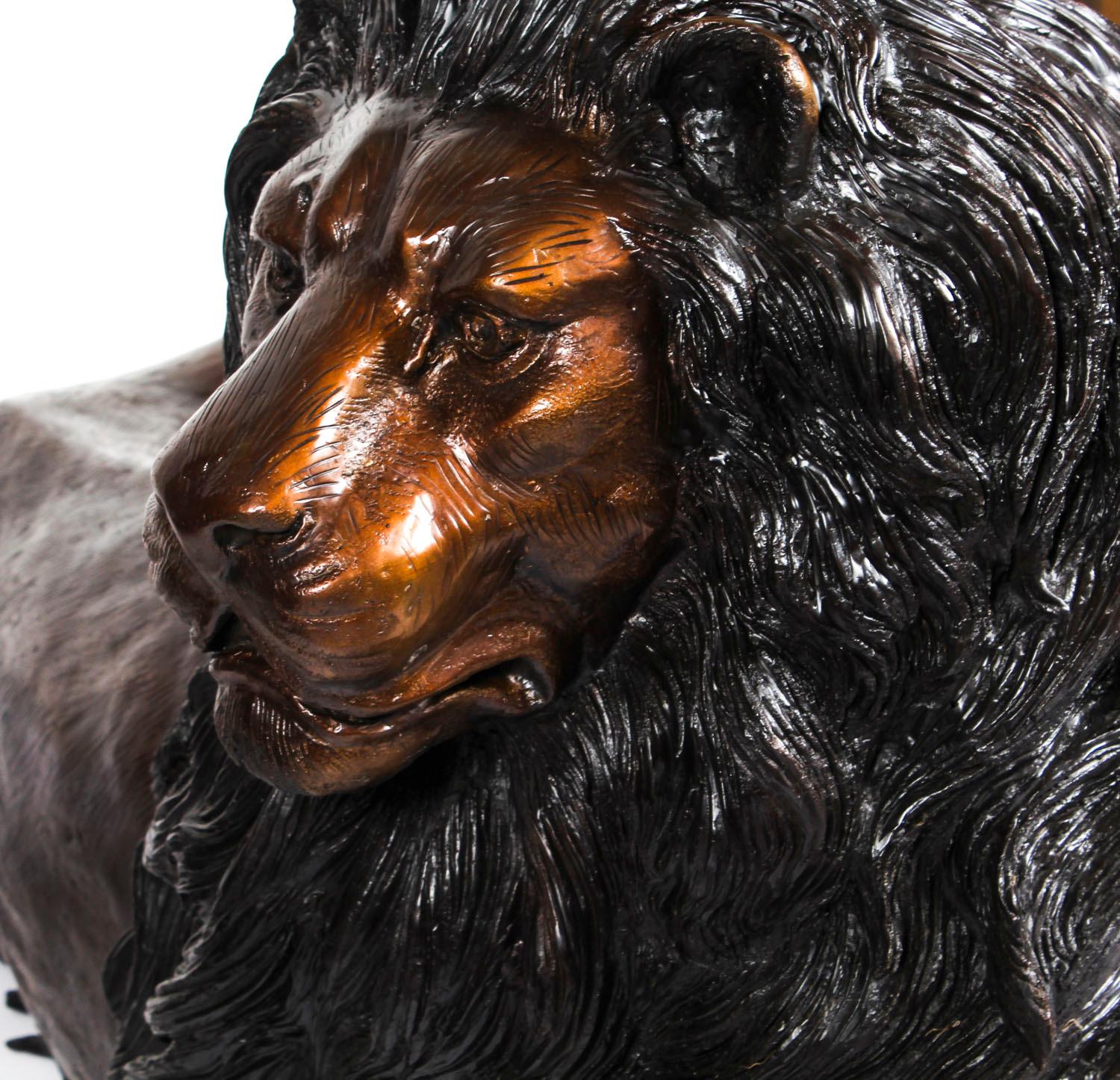 casting bronze lion