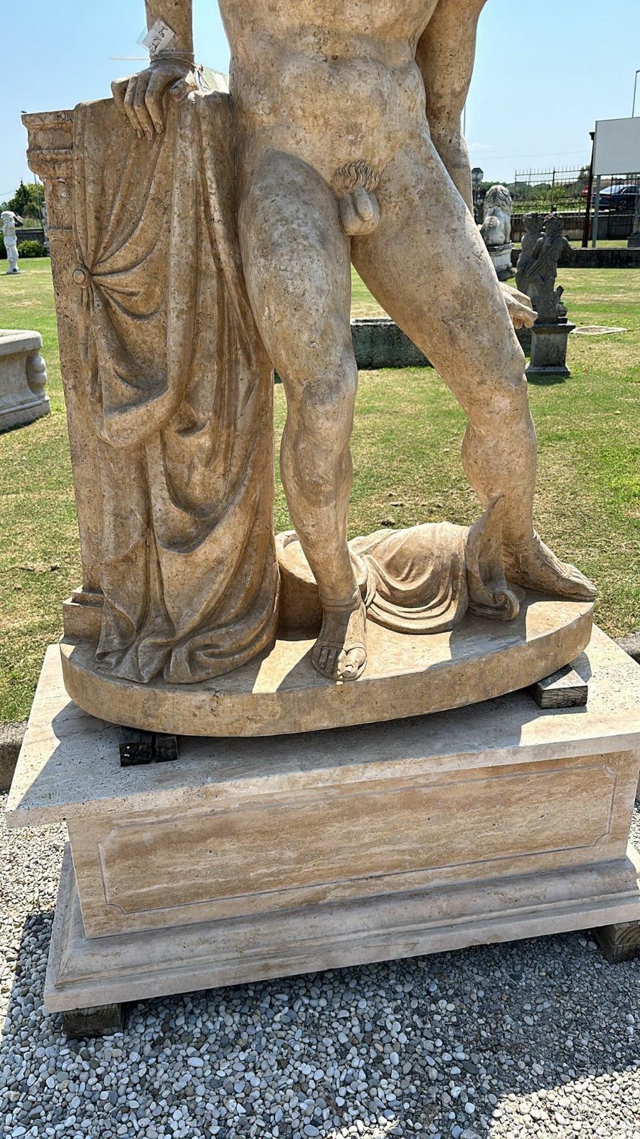 Magnífica escultura de mármol a tamaño natural de Italia 180 CM Mármol en venta