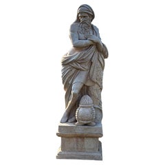 Magnifica scultura in marmo a grandezza naturale dall'Italia 180 CM