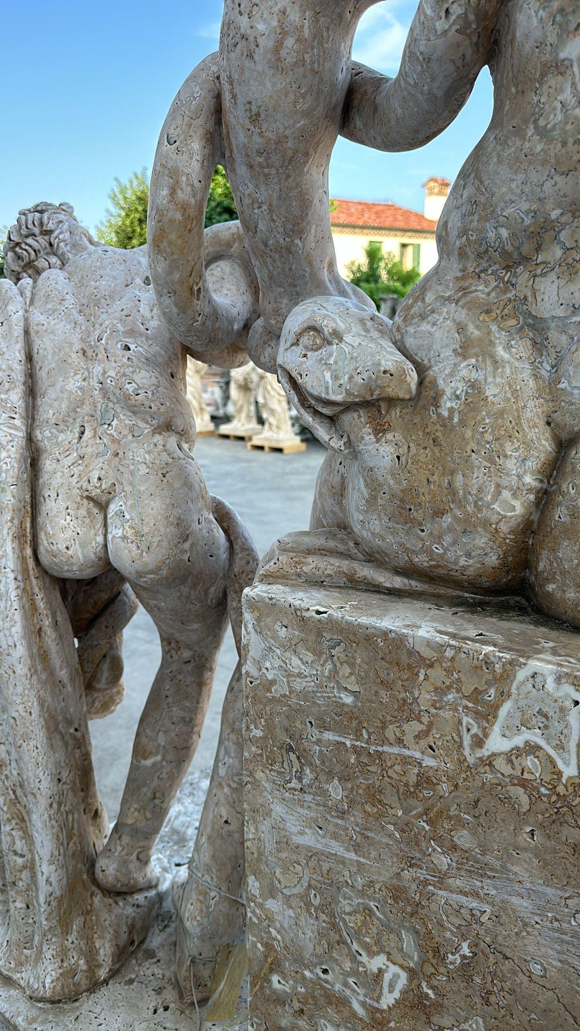 Magnificent Life-Size Marble Sculpture from Italy 200 CM LACOONTE 1