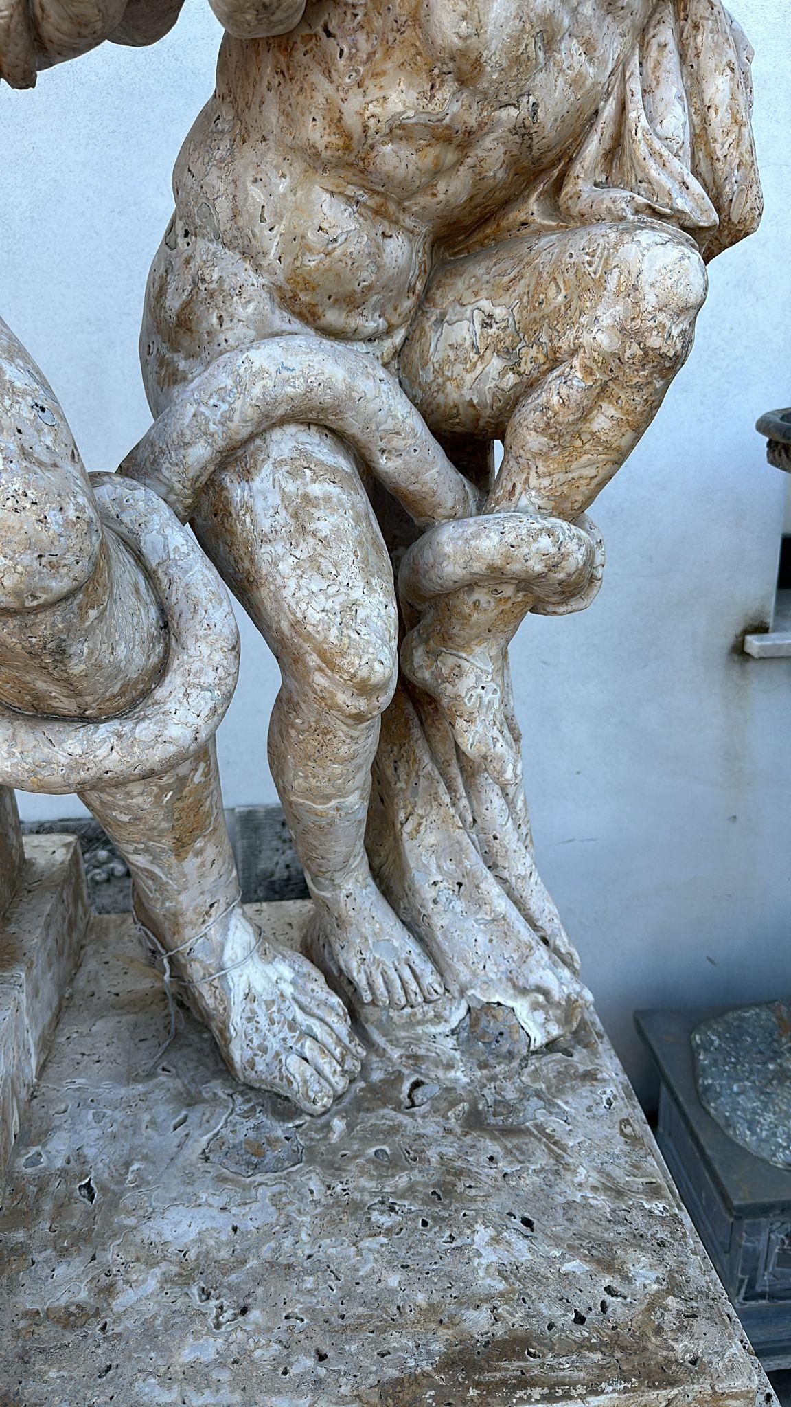 Magnificent Life-Size Marble Sculpture from Italy 200 CM LACOONTE 2