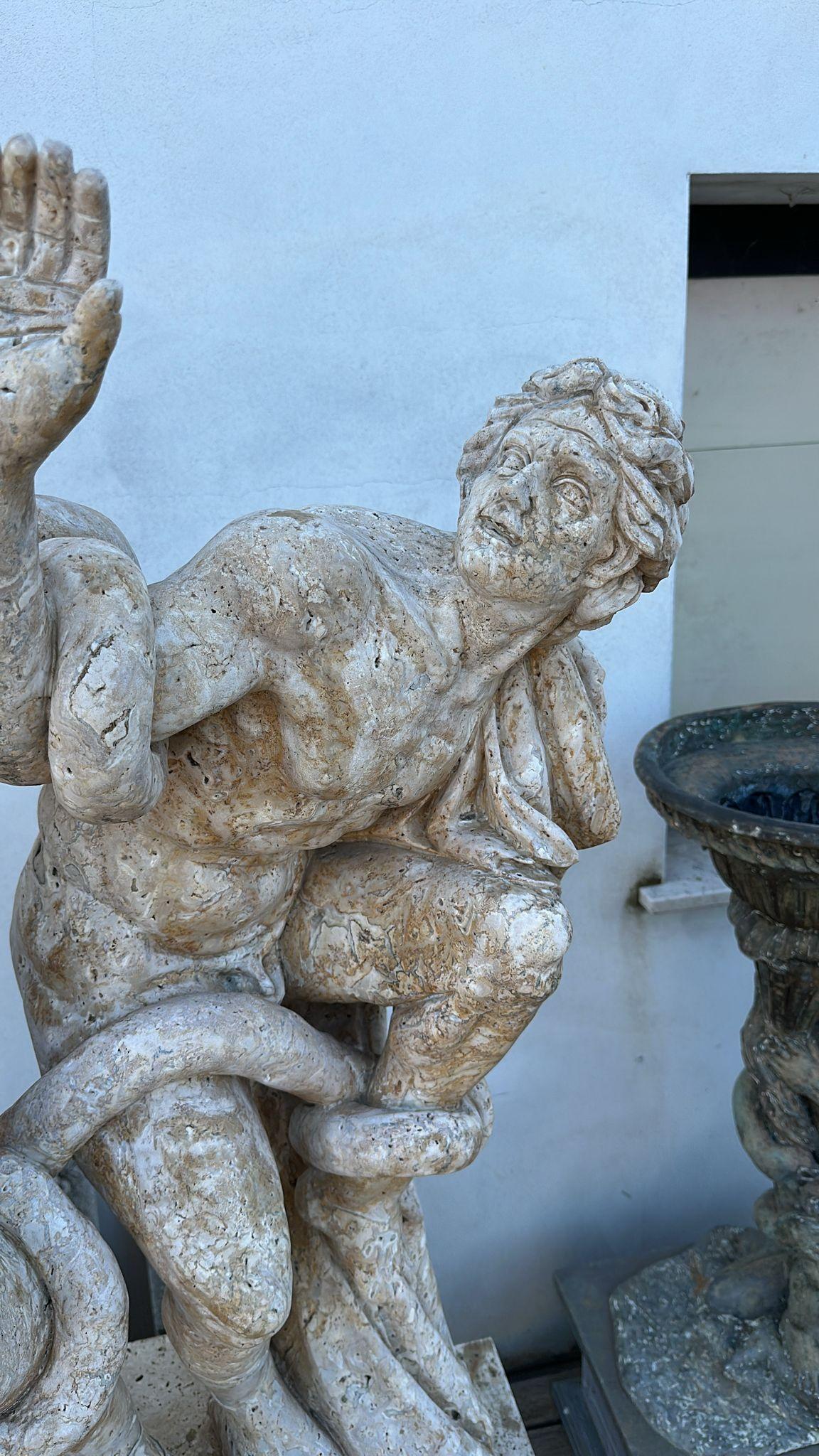 Magnificent Life-Size Marble Sculpture from Italy 200 CM LACOONTE 4