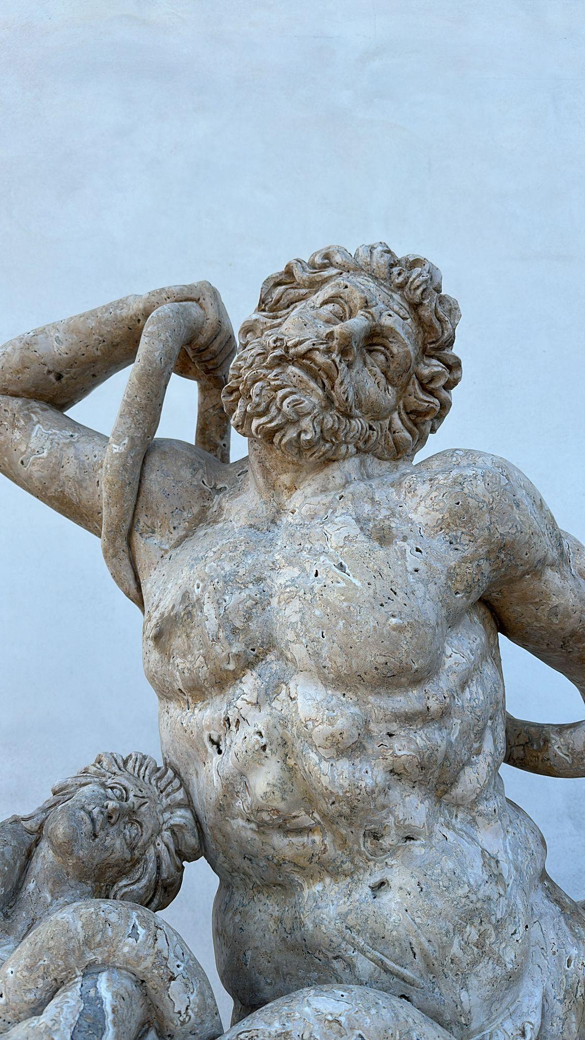 Magnificent Life-Size Marble Sculpture from Italy 200 CM LACOONTE 5