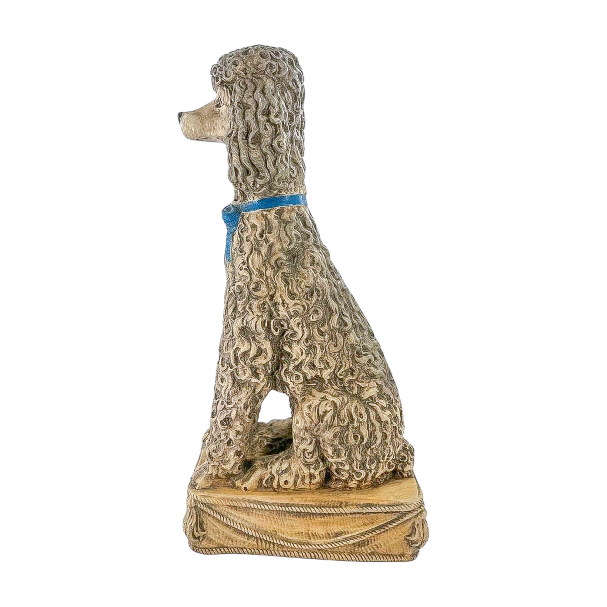 20th Century Magnificent Lifesized Poodle Statue For Sale