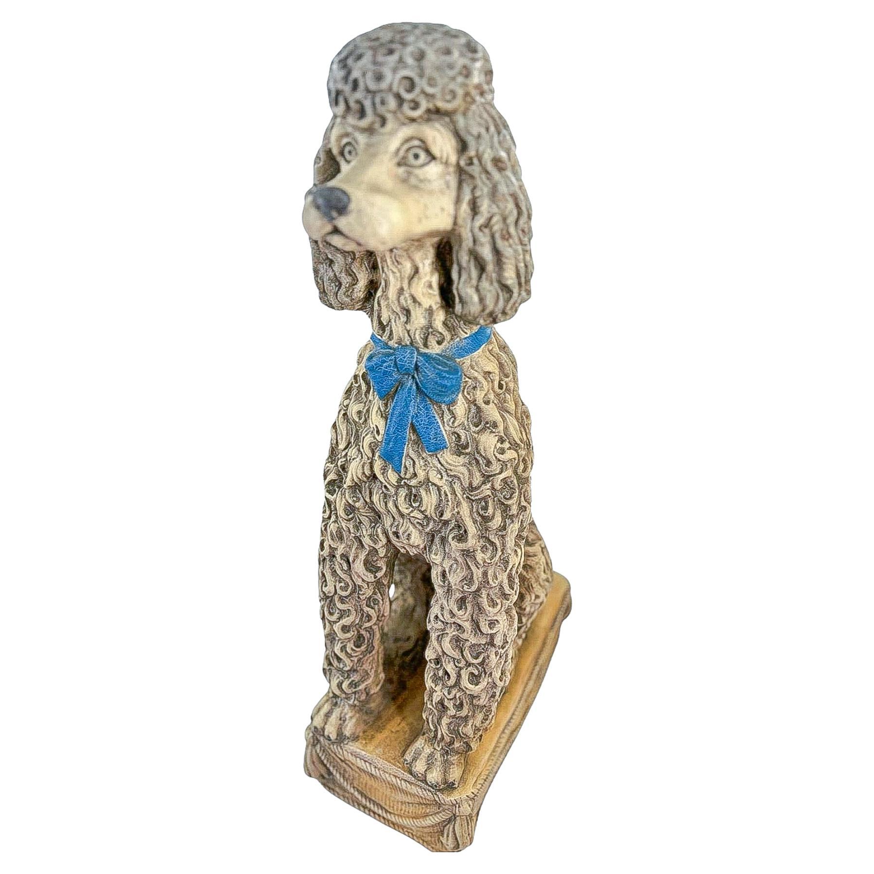 Magnificent Lifesized Poodle Statue For Sale