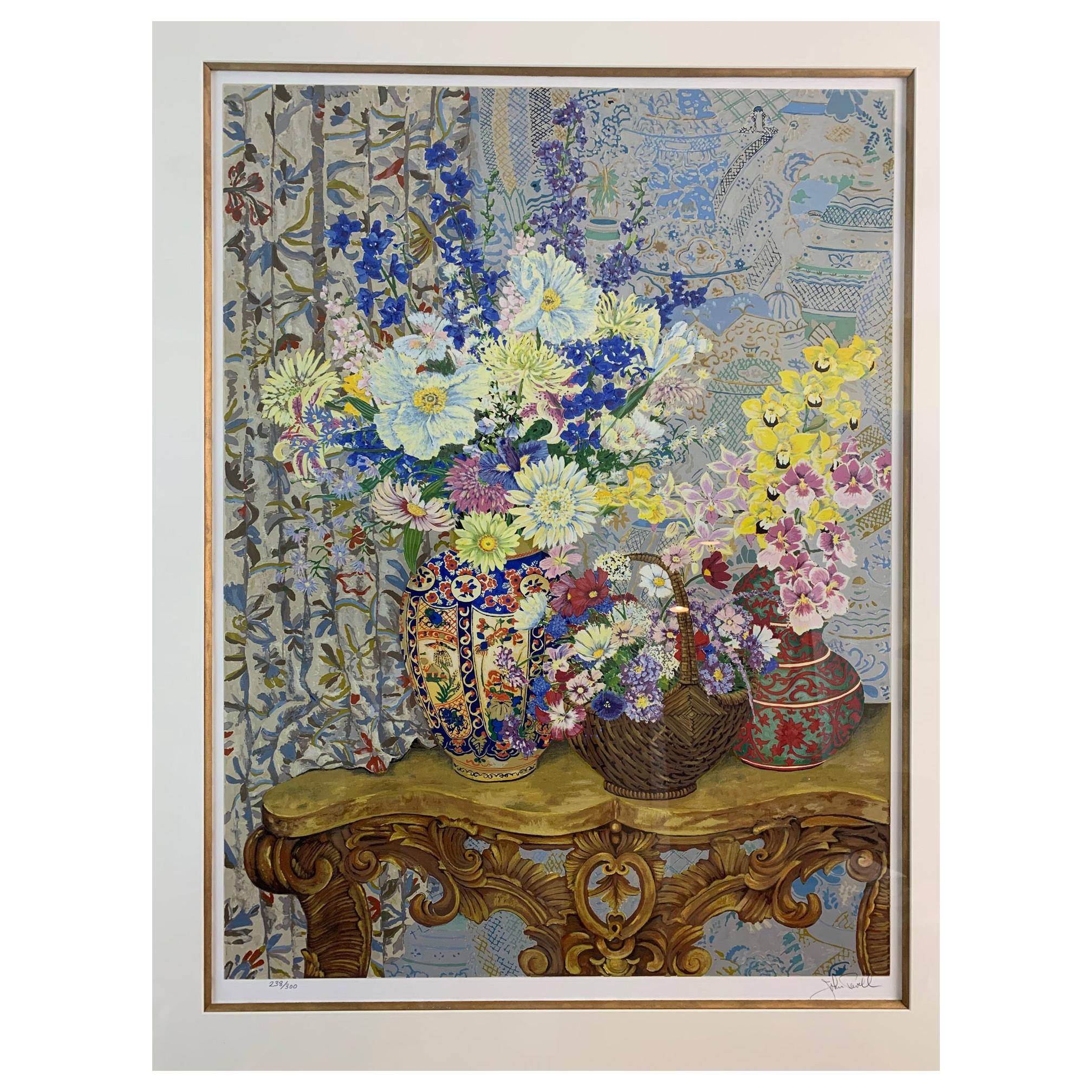 Magnificent Limited Edition Serigraph Still Life by John Powell