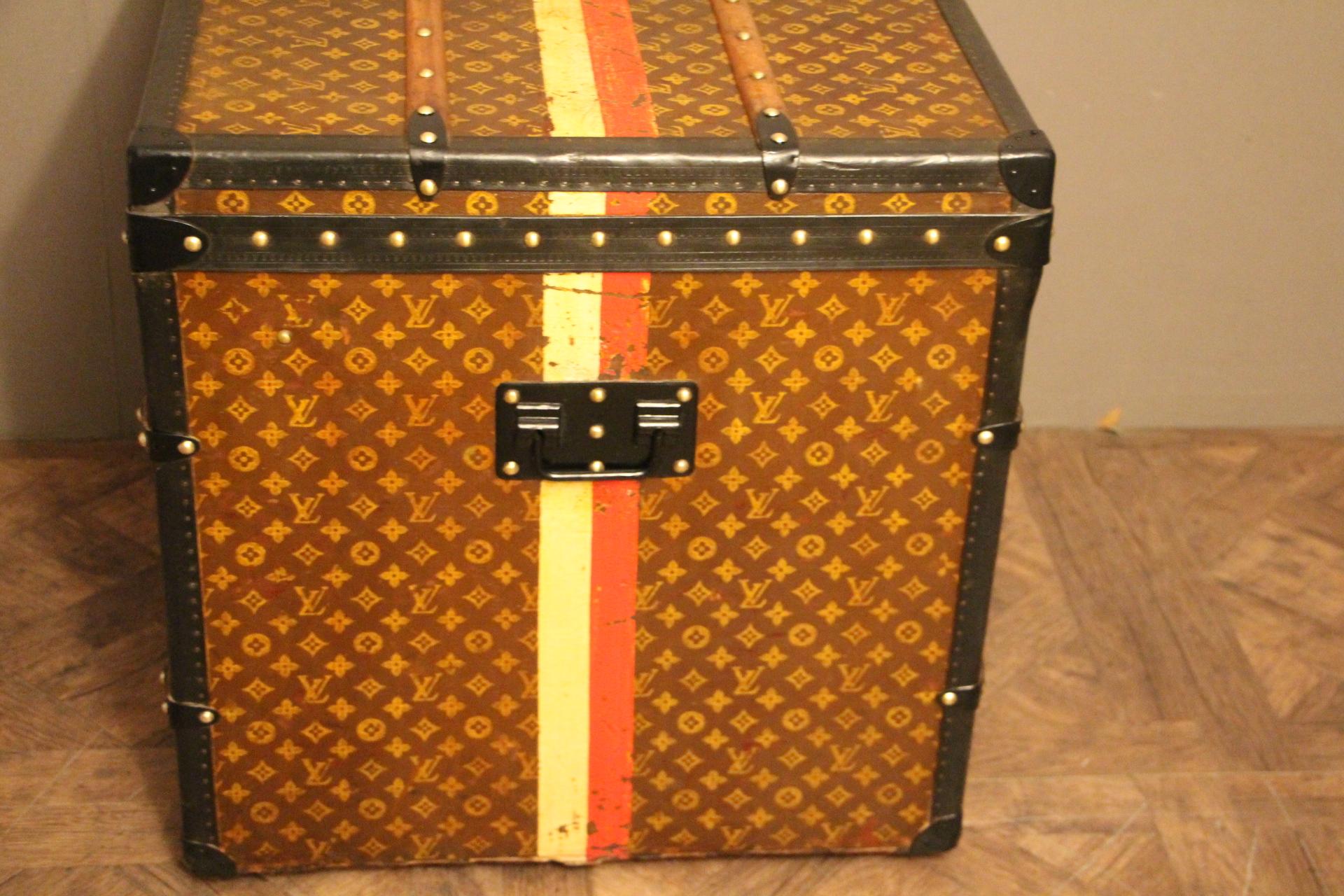 Brass Magnificent Louis Vuitton Cube Trunk