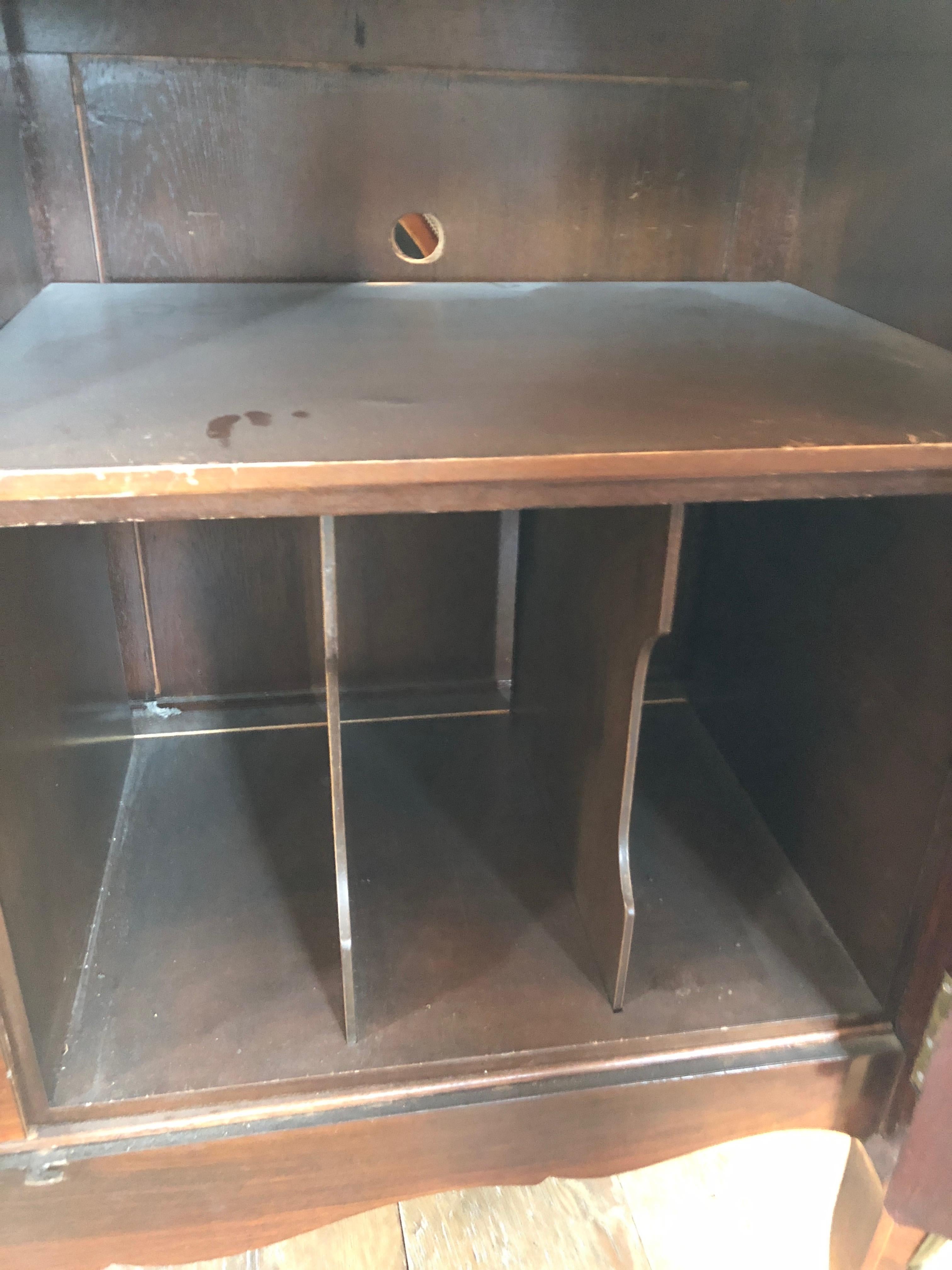 Magnificent Mahogany and Marble Credenza with Gorgeous Bronze Adornments 5