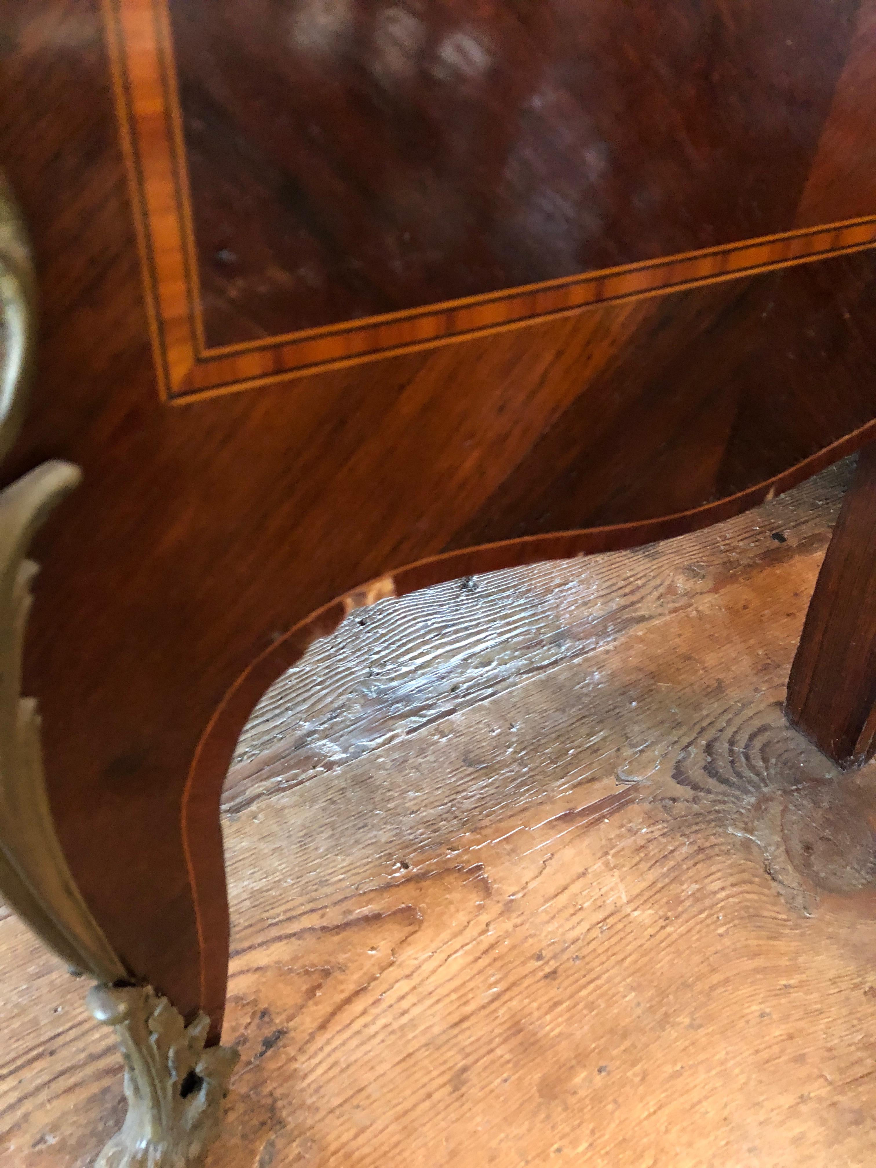 Magnificent Mahogany and Marble Credenza with Gorgeous Bronze Adornments 1
