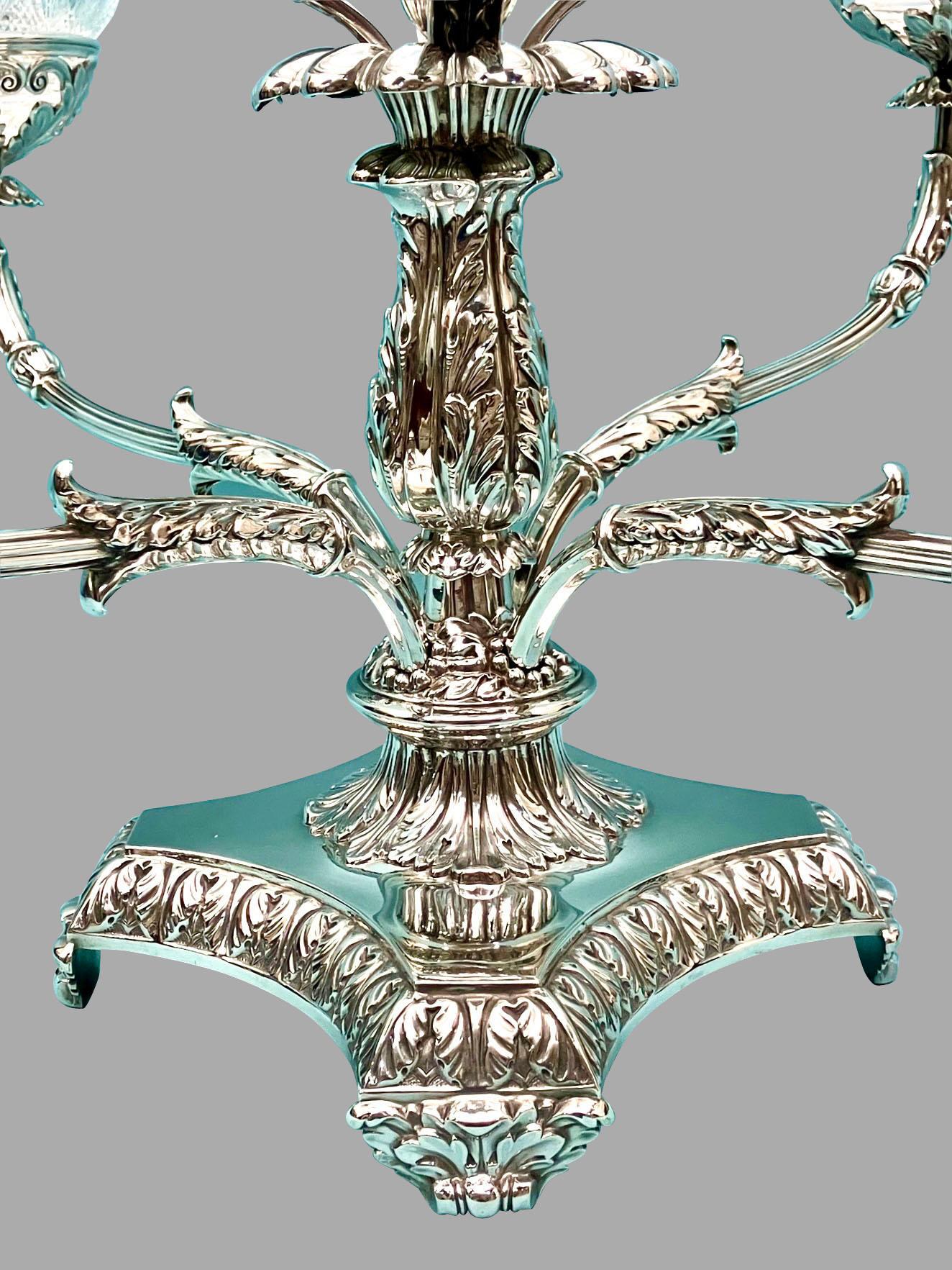 Magnificent Matthew Boulton (1728-1809) Sterling Silver 4 Branch Epergne 4