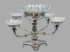 Magnificent Matthew Boulton (1728-1809) Sterling Silver 4 Branch Epergne