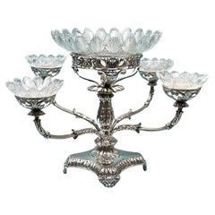 Magnificent Matthew Boulton (1728-1809) Sterling Silver 4 Branch Epergne