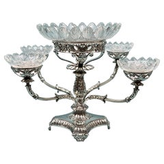 Magnifico Matthew Boulton (1728-1809) in argento Sterling a 4 Branch Epergne