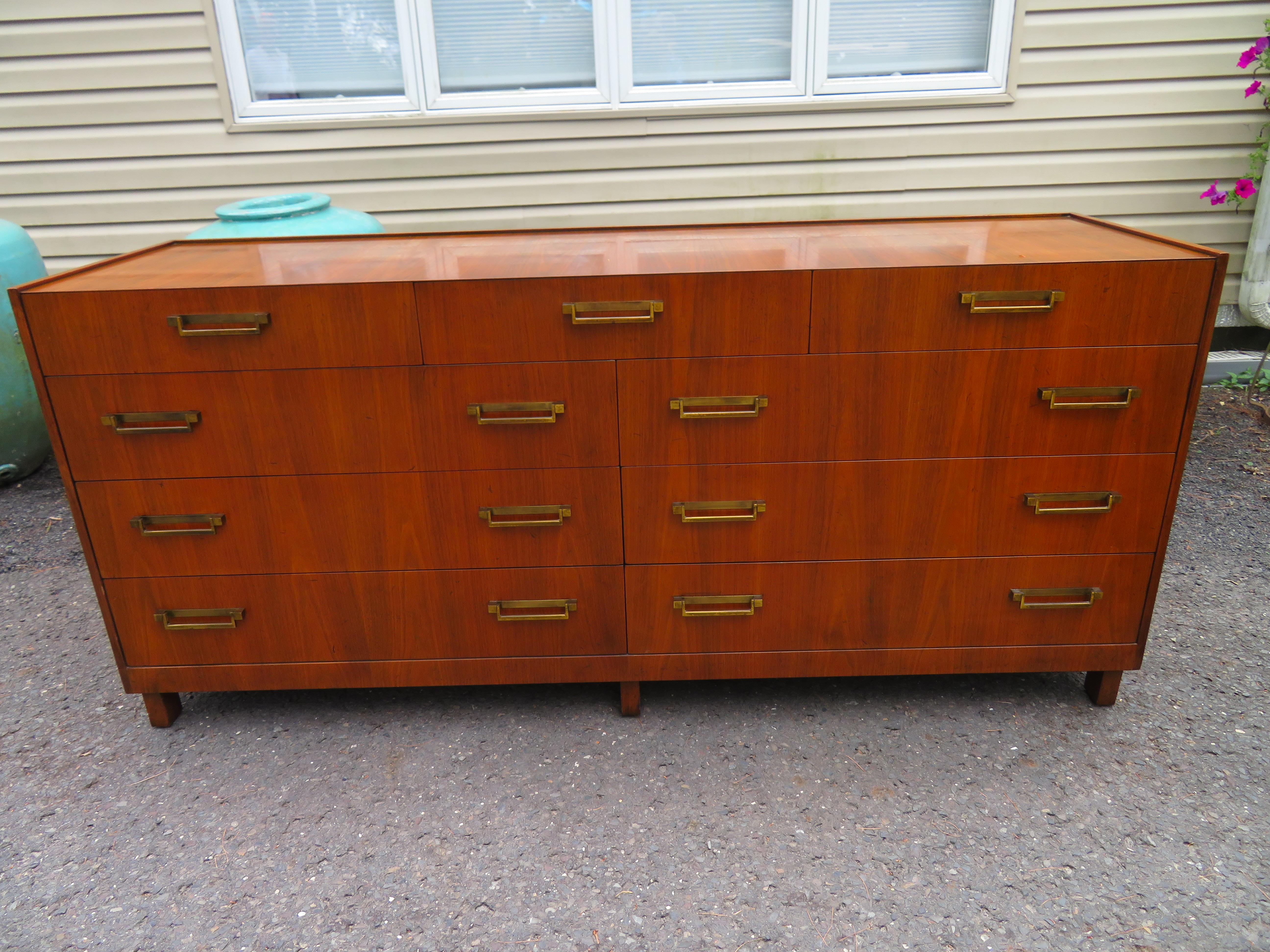 Magnificent Michael Taylor Baker Campaign Chest Mid-Century Modern For Sale 12