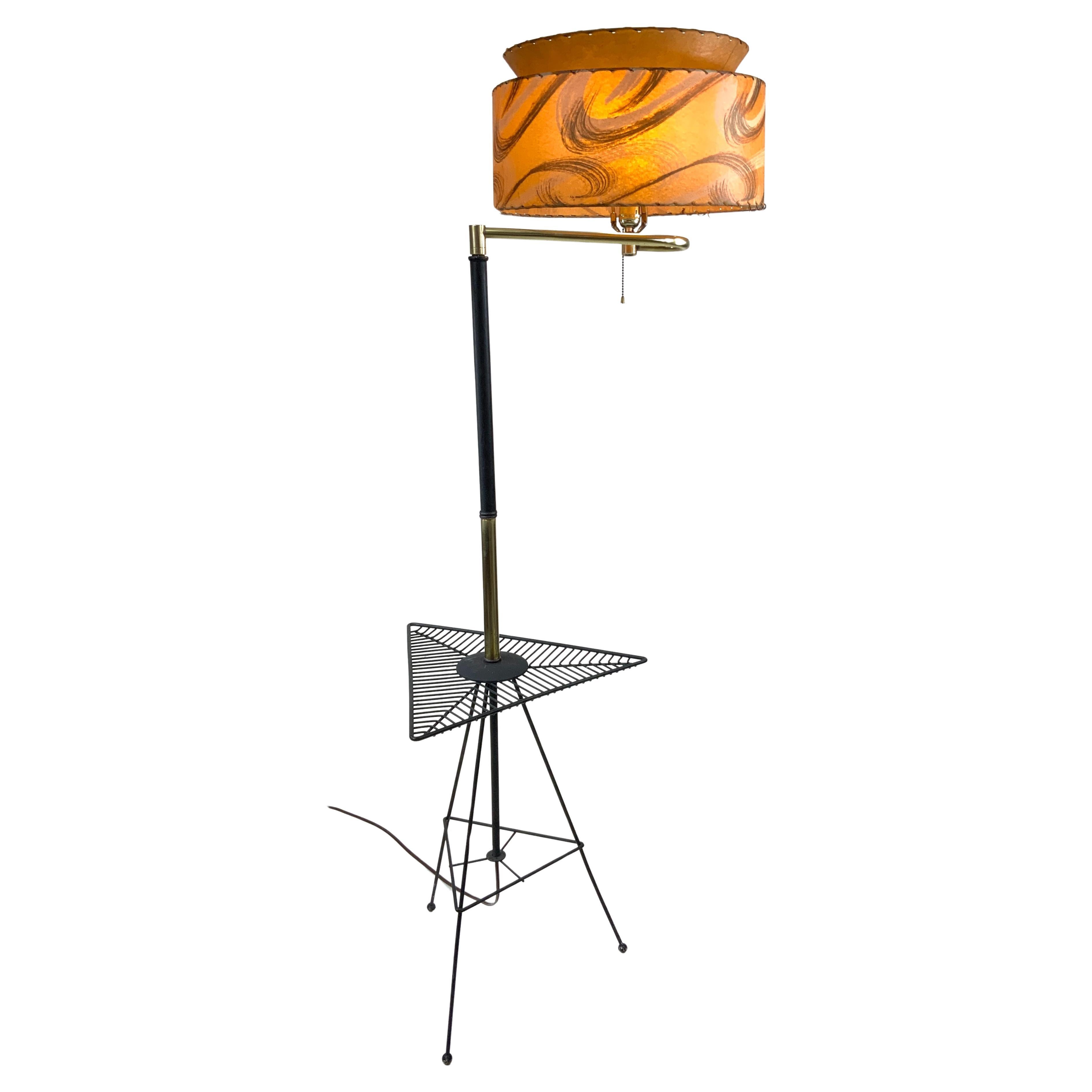 Prächtige Stehlampe aus der Mitte des Jahrhunderts, 1950er - 1960er Jahre