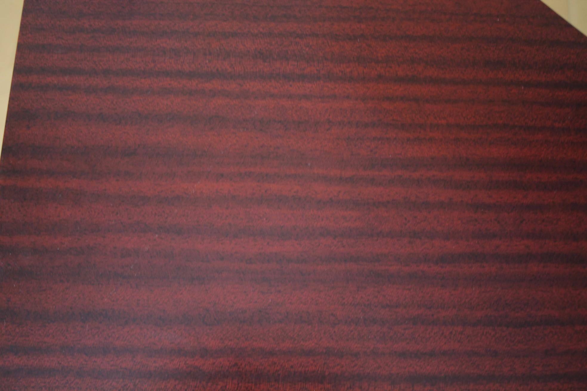 Magnificent Mid Century Modern Red Mahogany Corner Table Rare Paul McCobb 1960s For Sale 4