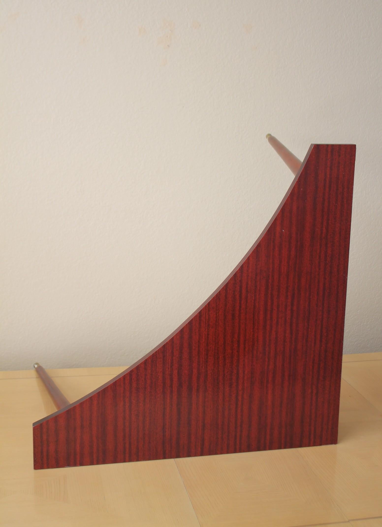 Magnificent Mid Century Modern Red Mahogany Corner Table Rare Paul McCobb 1960s For Sale 1