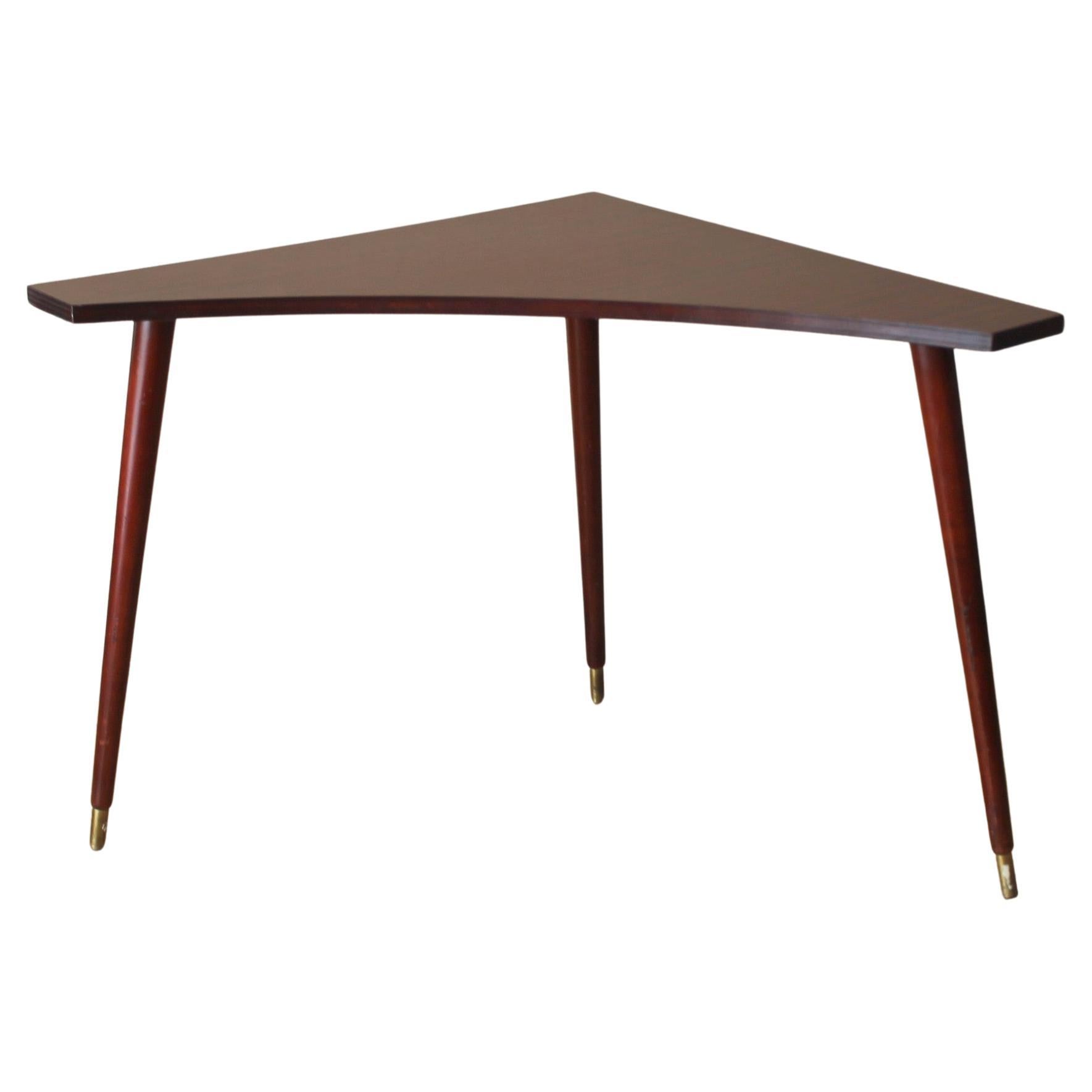 Magnifico tavolo angolare in mogano rosso del Mid Century Modern Rare Paul McCobb 1960s