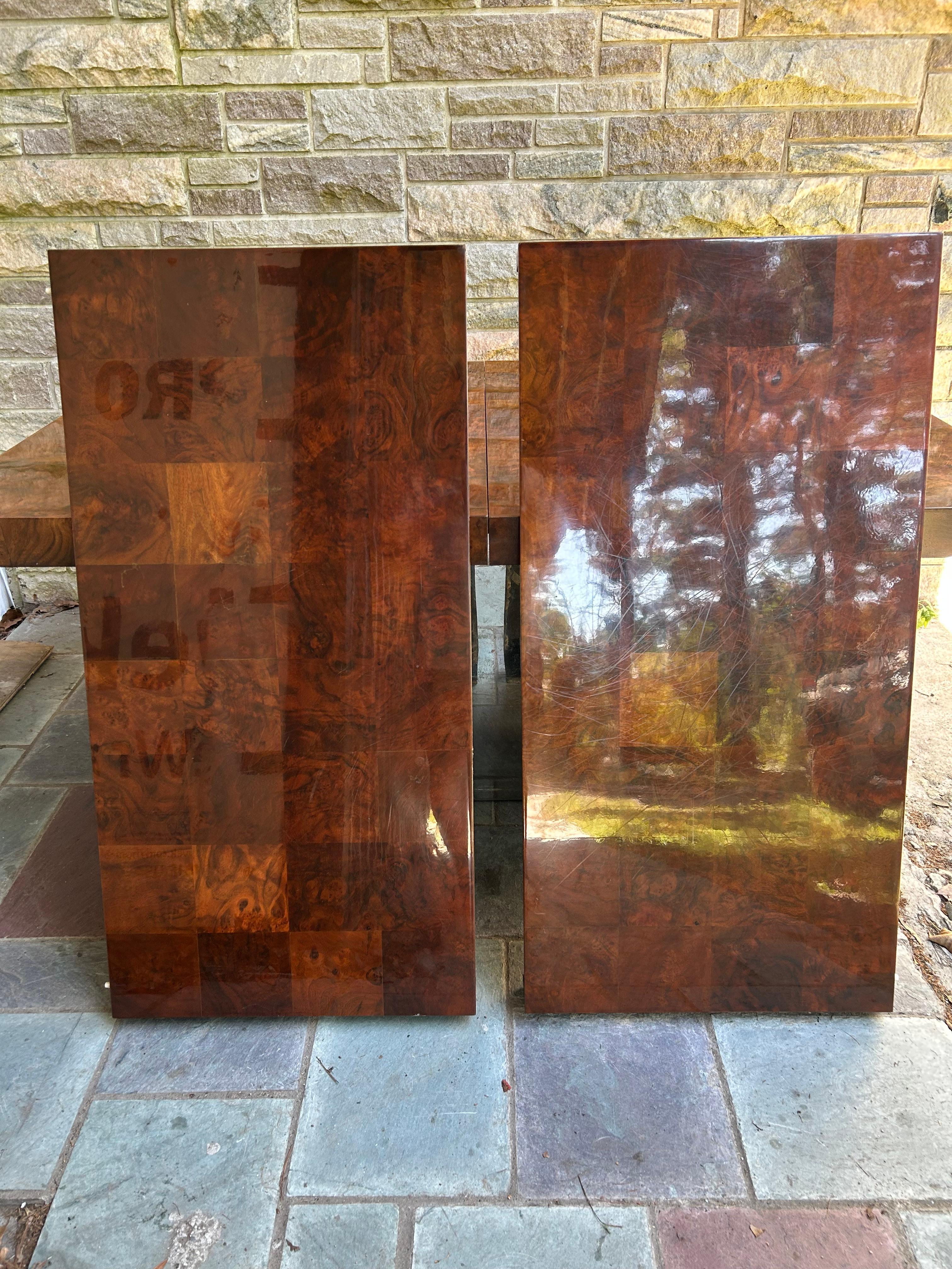 Magnifique table de salle à manger en chrome Milo Baughman, moderne du milieu du siècle dernier en vente 6